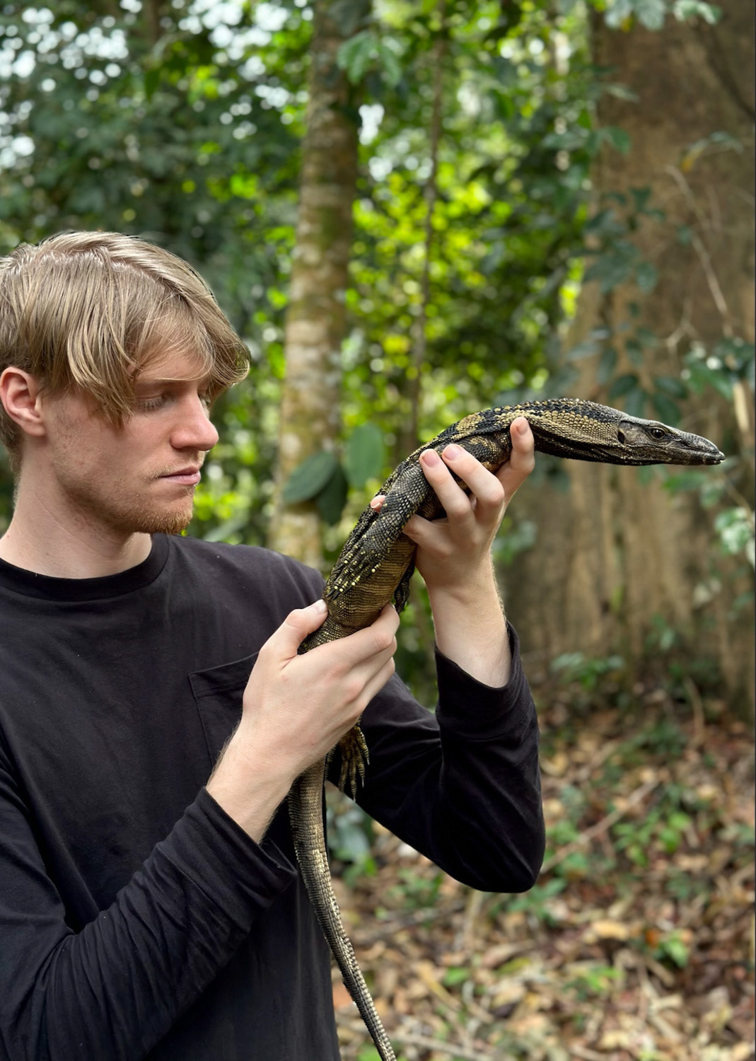 Rupert with the roughneck monitor.