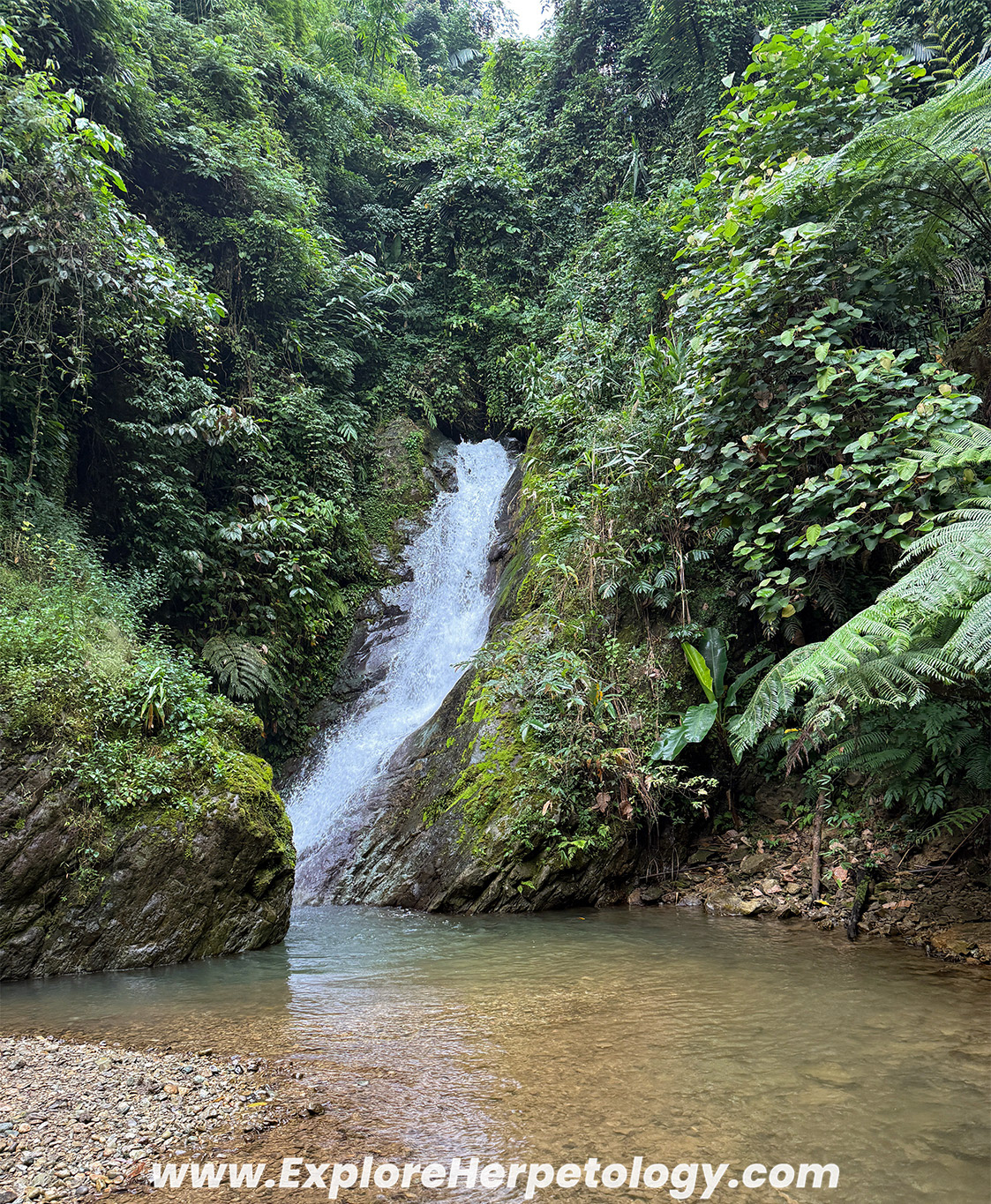 A waterfall on our route.