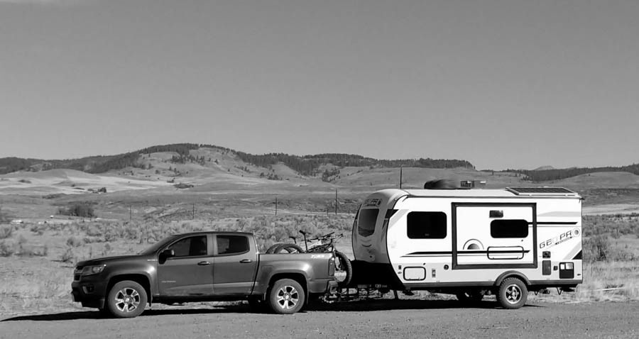 Loaded up and ready for the road.