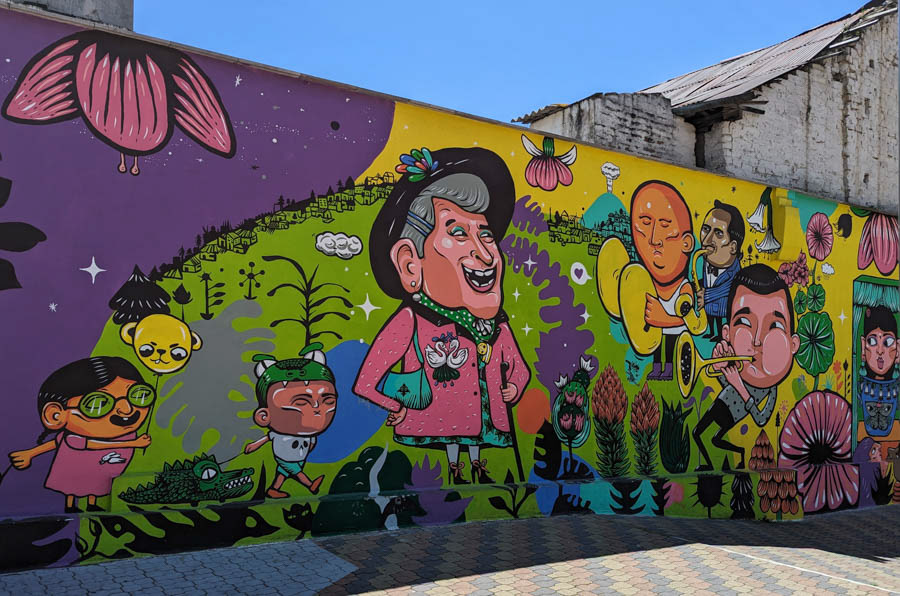 There was amazing street art everywhere we went.