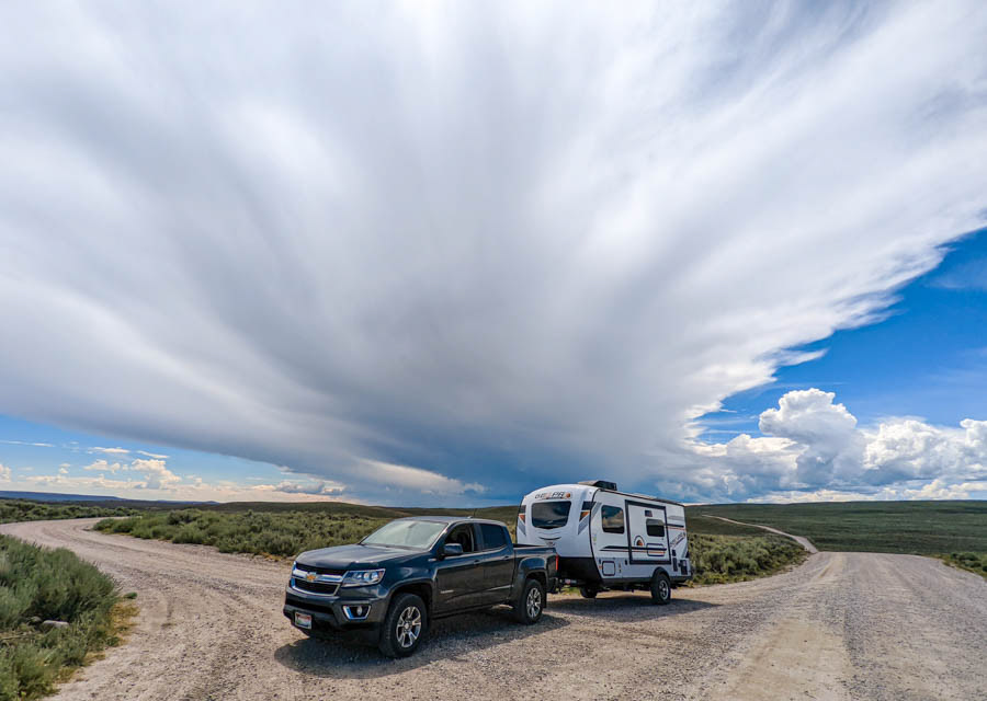 Searching for a site in Green River.