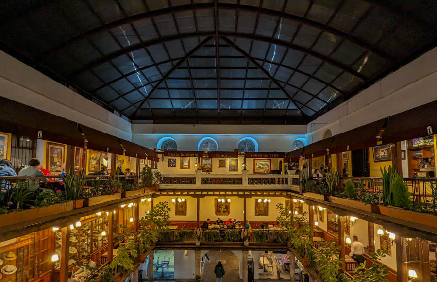 Dinner at Hasta la Vuelta, Señor.