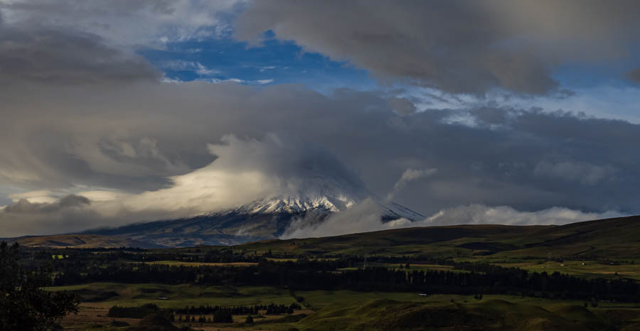 Cotopaxi offered dramatic views each day of our stay.