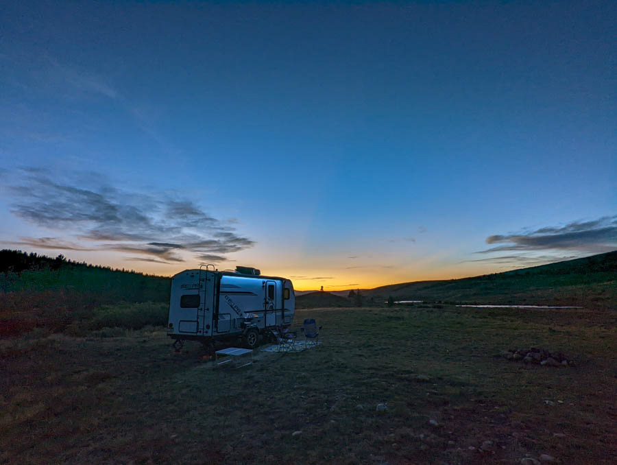 A beautiful evening in Green River Lakes.