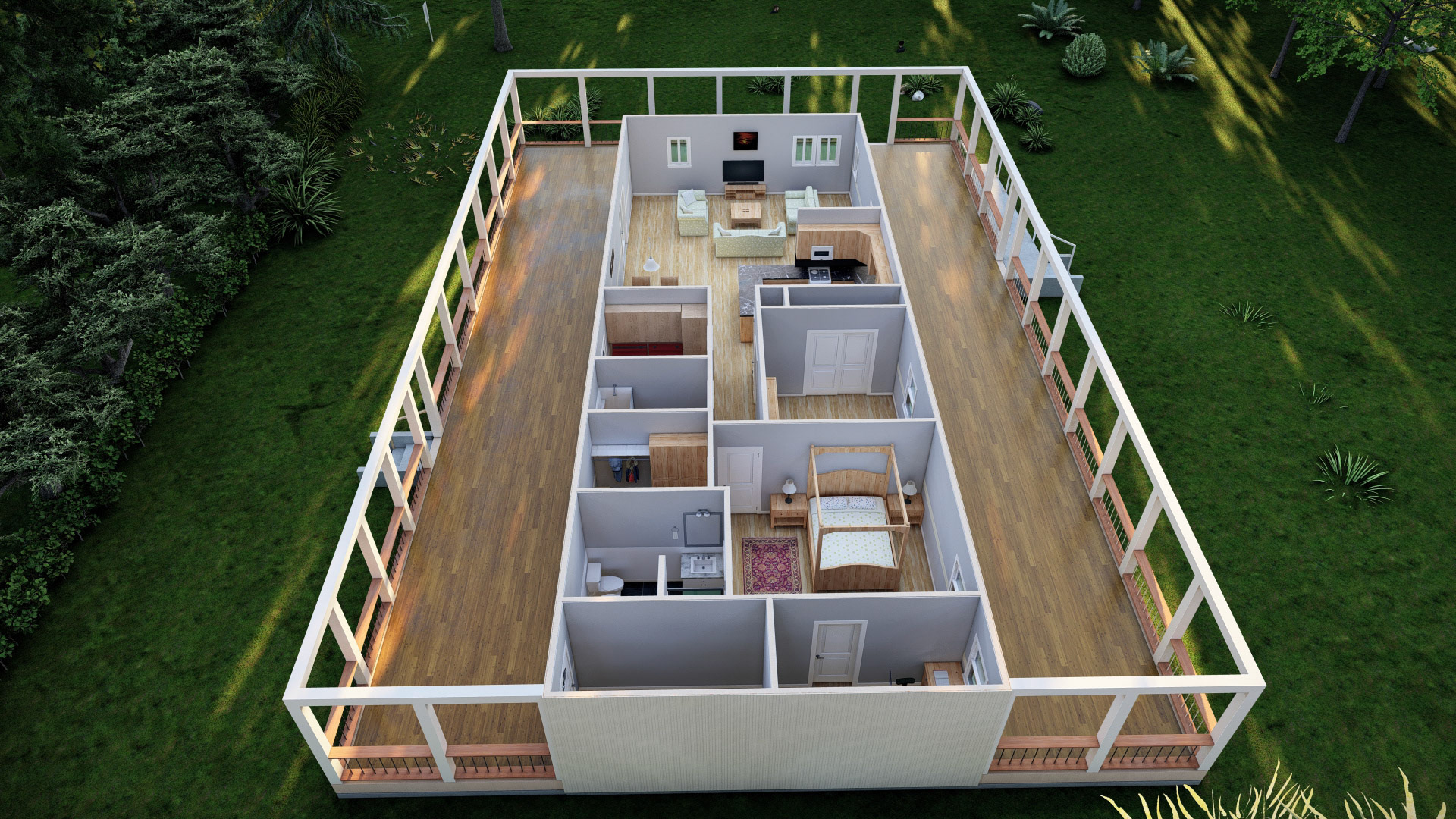 Doll House Render from the North
