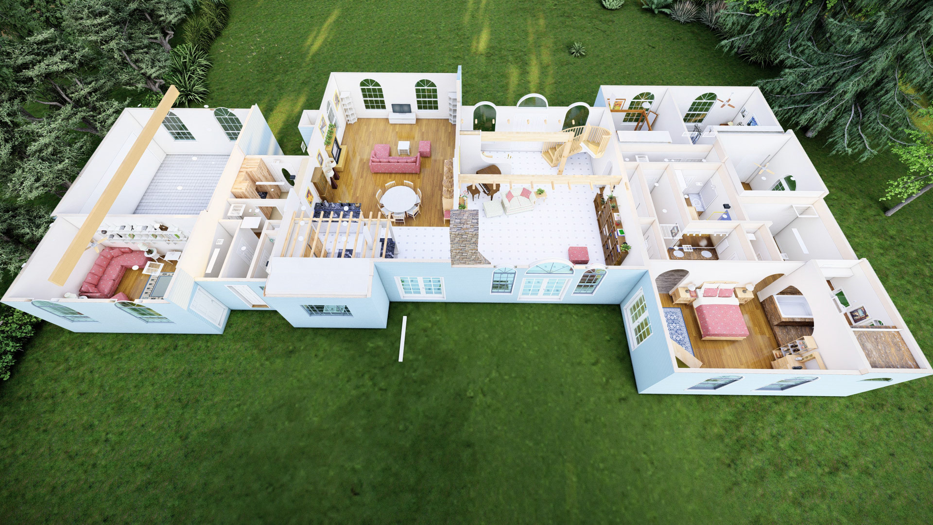 Dollhouse View from the East