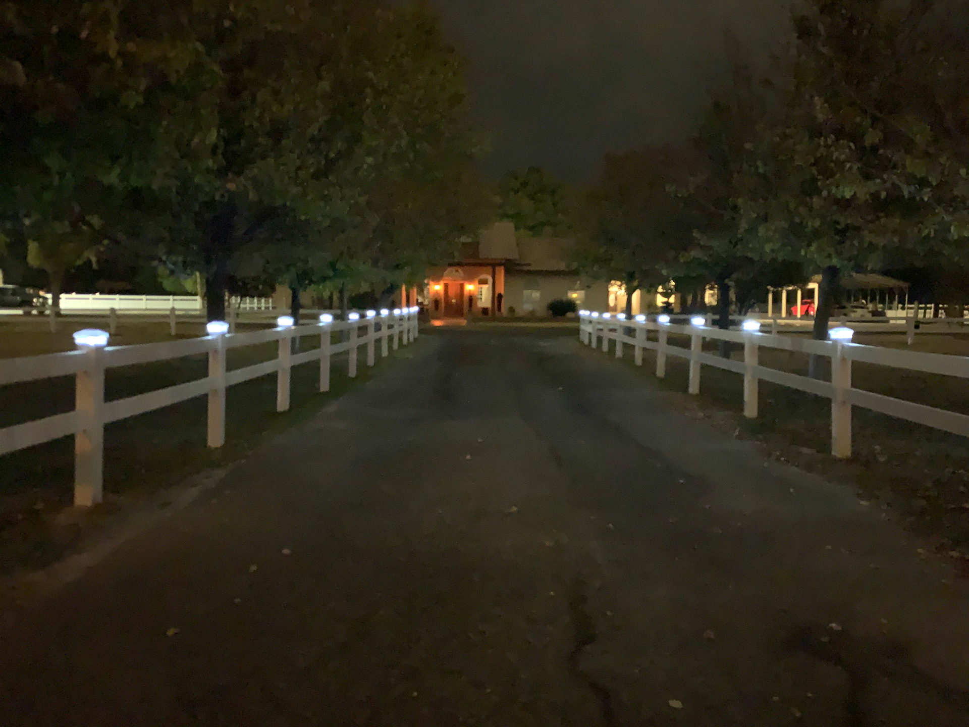 Front Driveway at Night