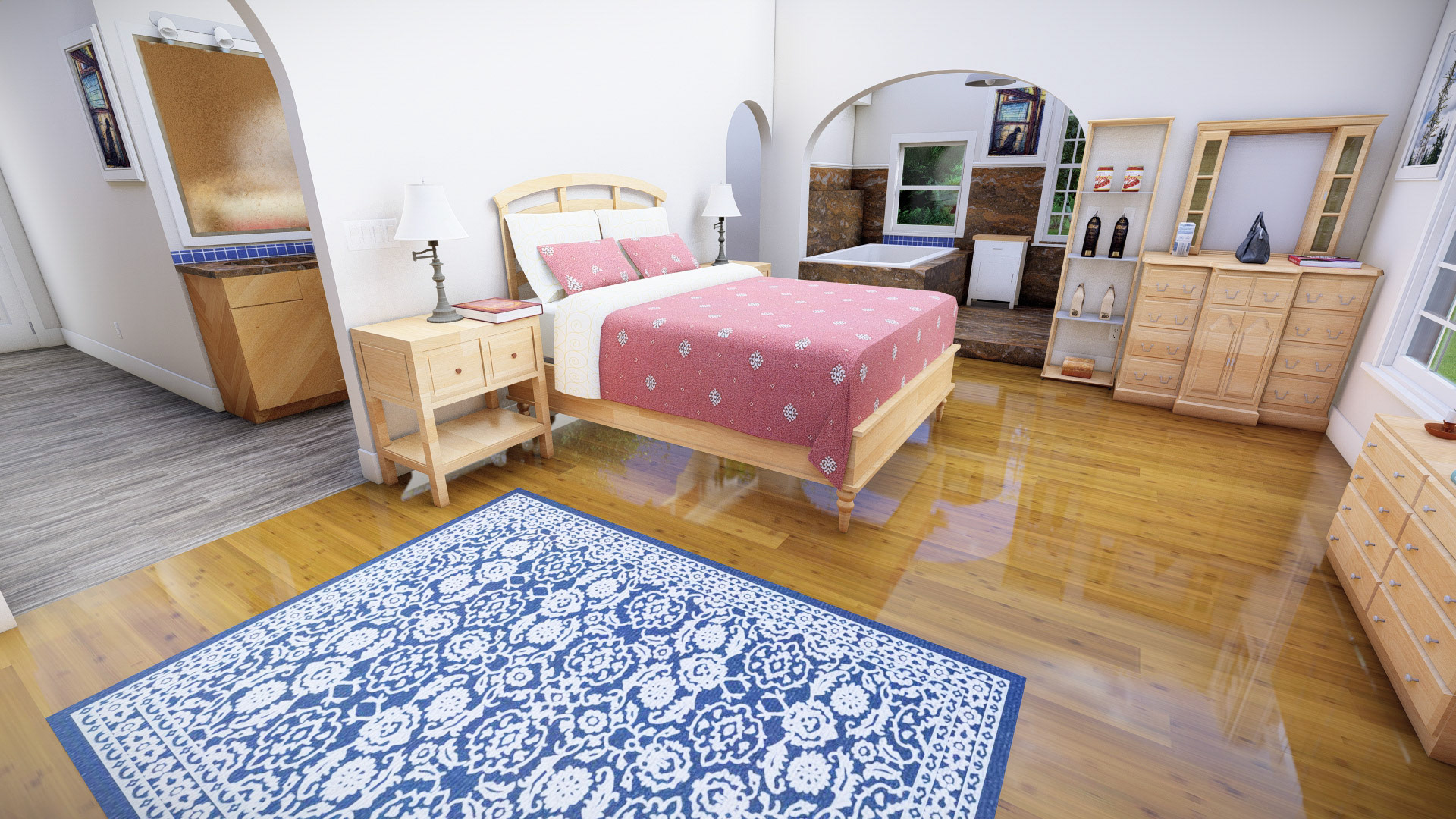 Render of Master Bedroom