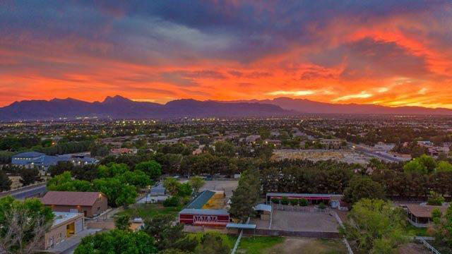 Sunset Overlooking the Property