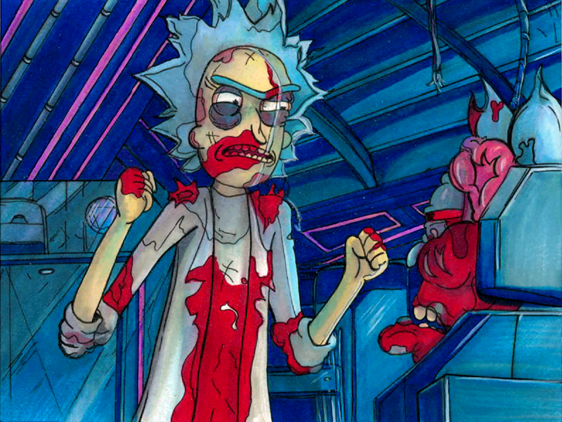 Rick C-137 Killing Rick Prime