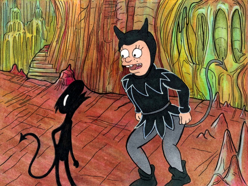 Bean & Luci Meet Elfo in Hell