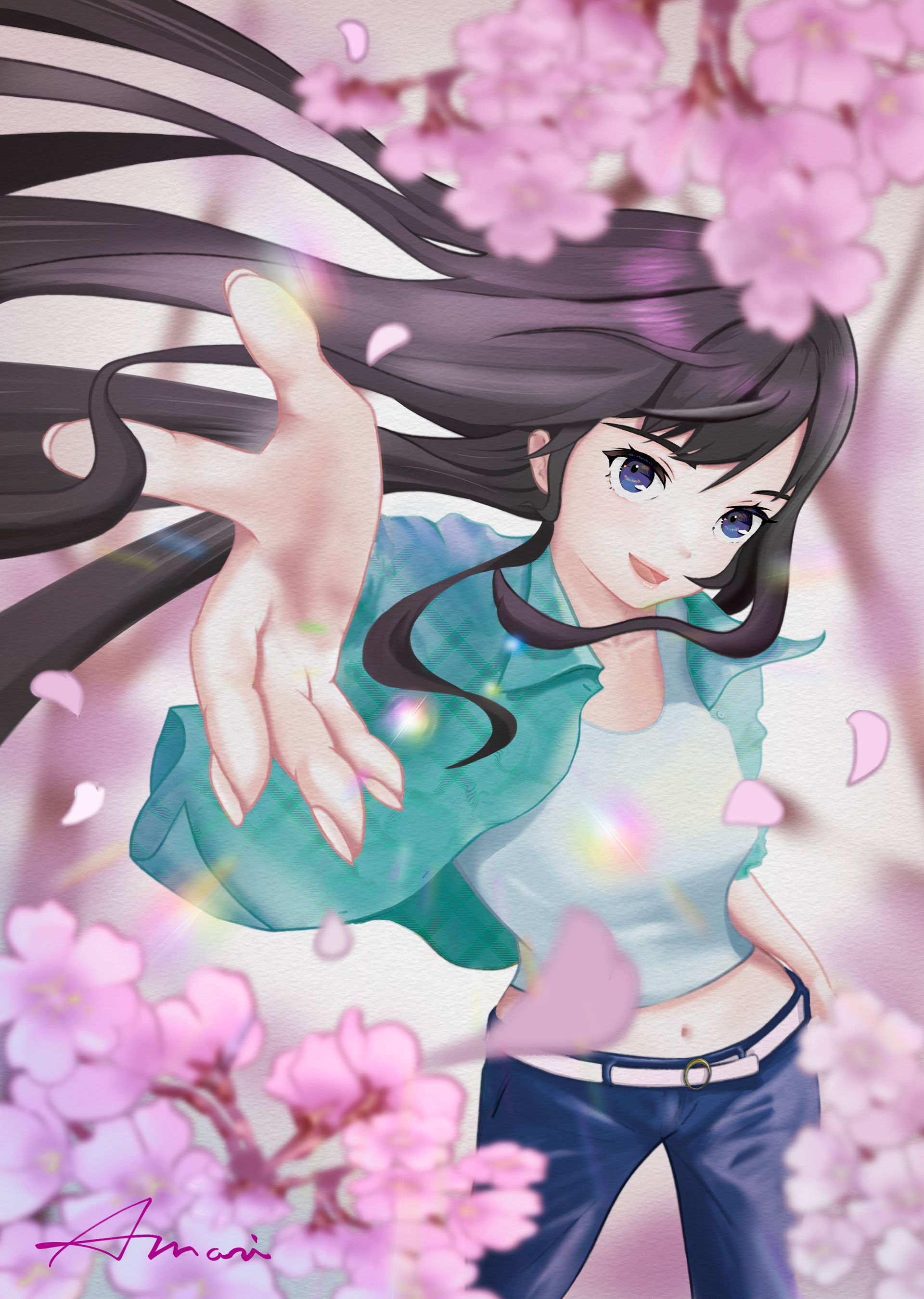 桜前線北上中