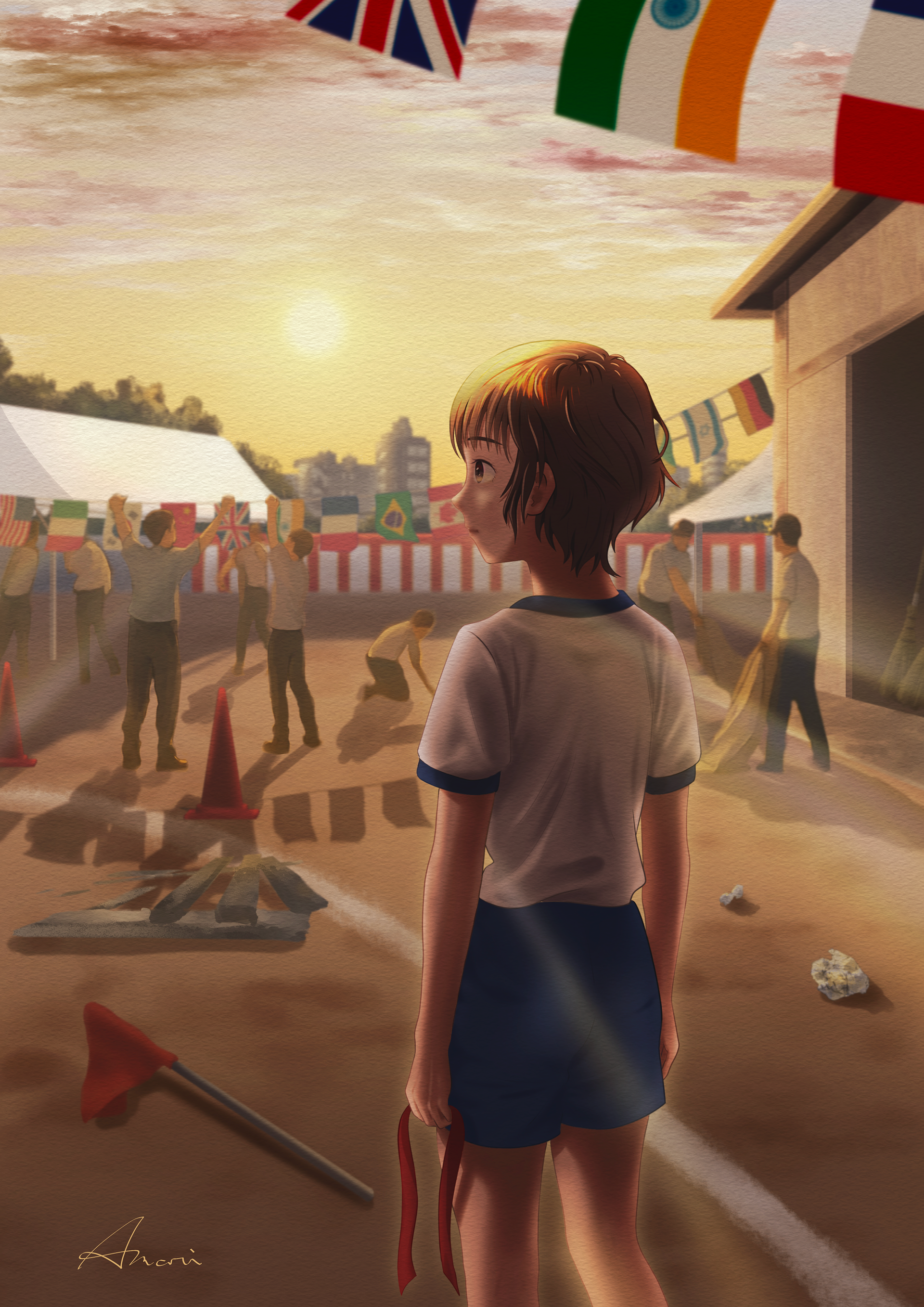 運動会の後