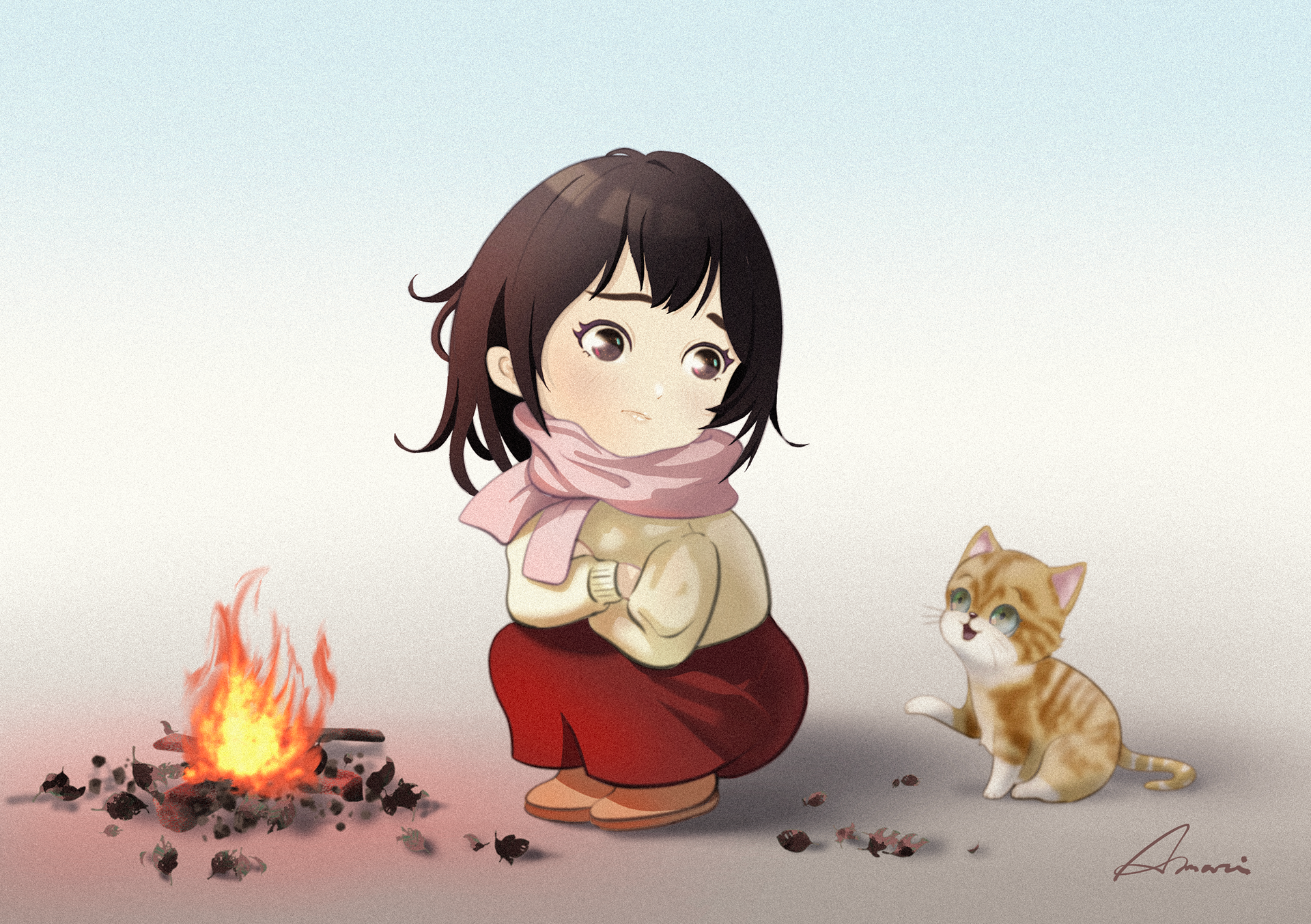 君も寒いよね