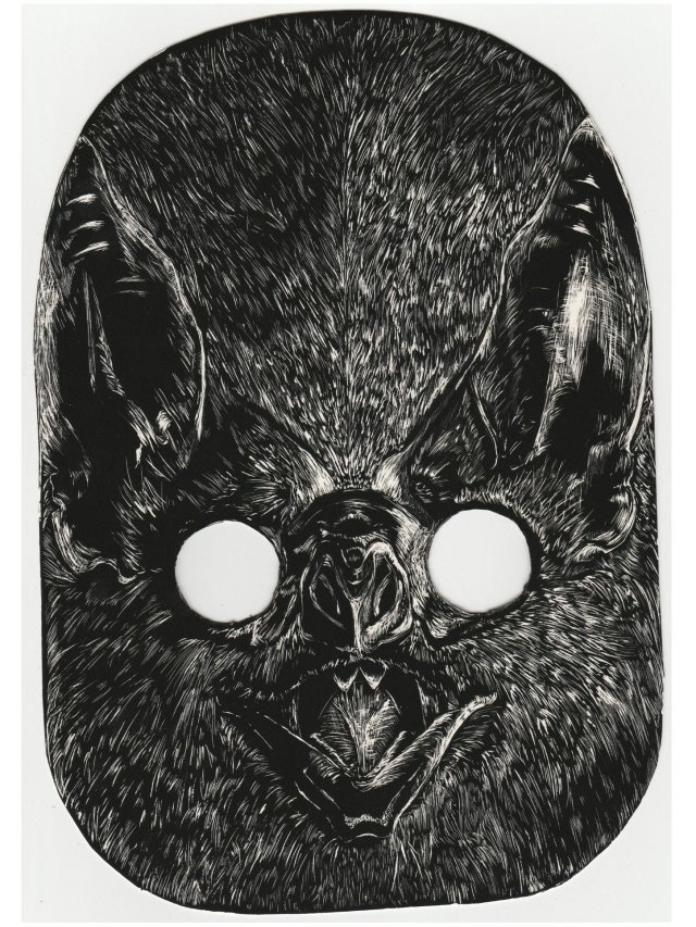Bat Scratchboard