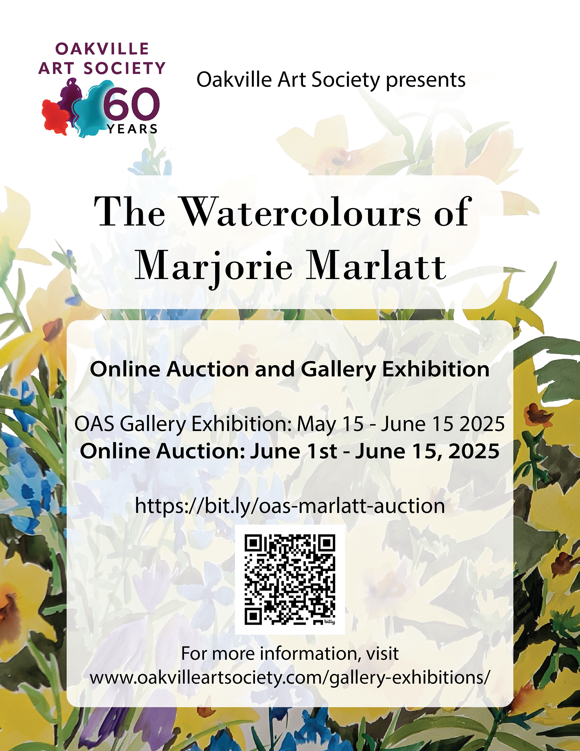 OAS Internship: Marjorie Marlatt Auction Poster