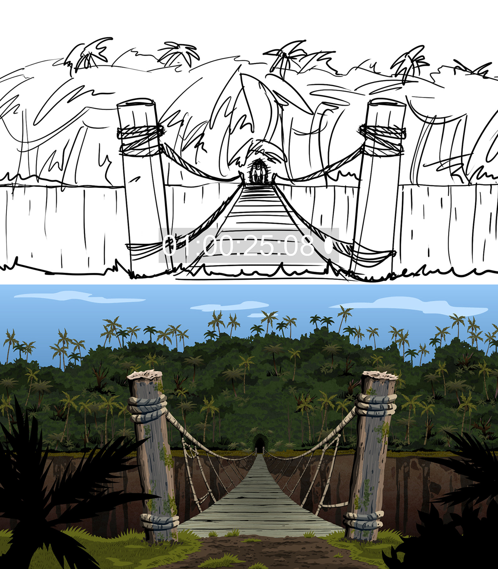 Encyclopedia of Manlinesss (Pilot).  Background design/paint.  