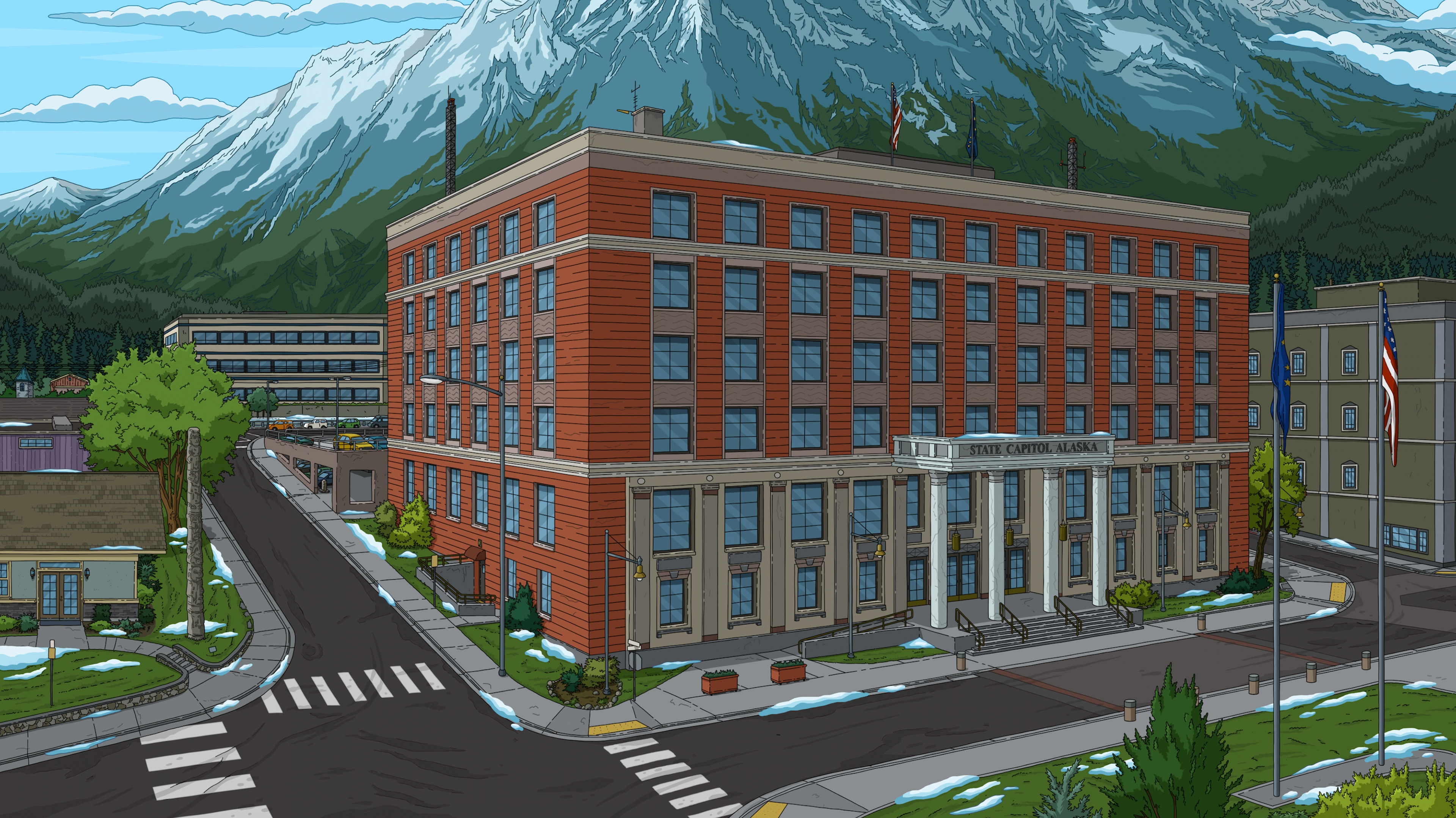 The Great North.  Background Painting. Courtesy of 20th TVA