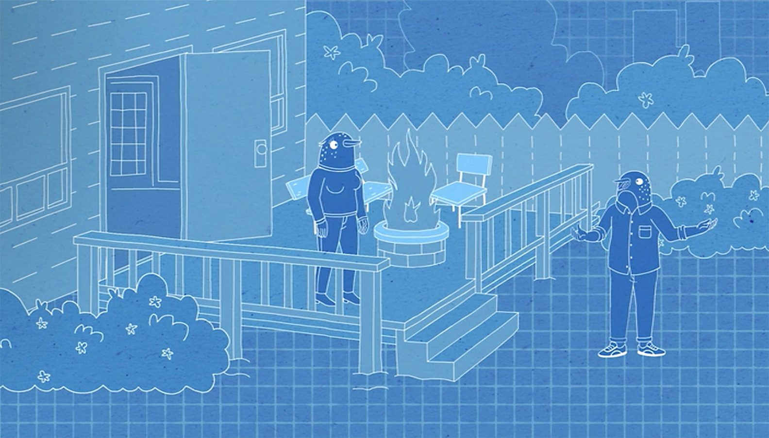Tuca & Bertie.  Background design/paint.  Netflix