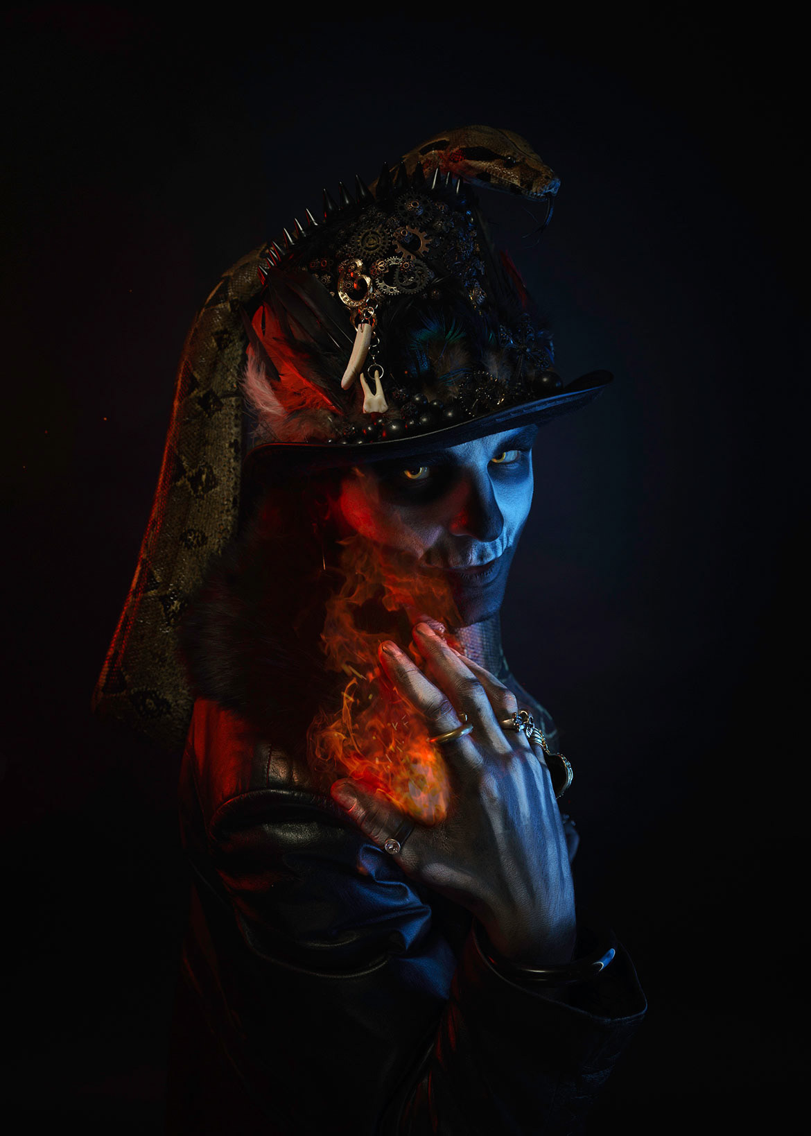 Handmade hat by Elimel, Snake: Olev Luik, MUA: Liisu Mitman