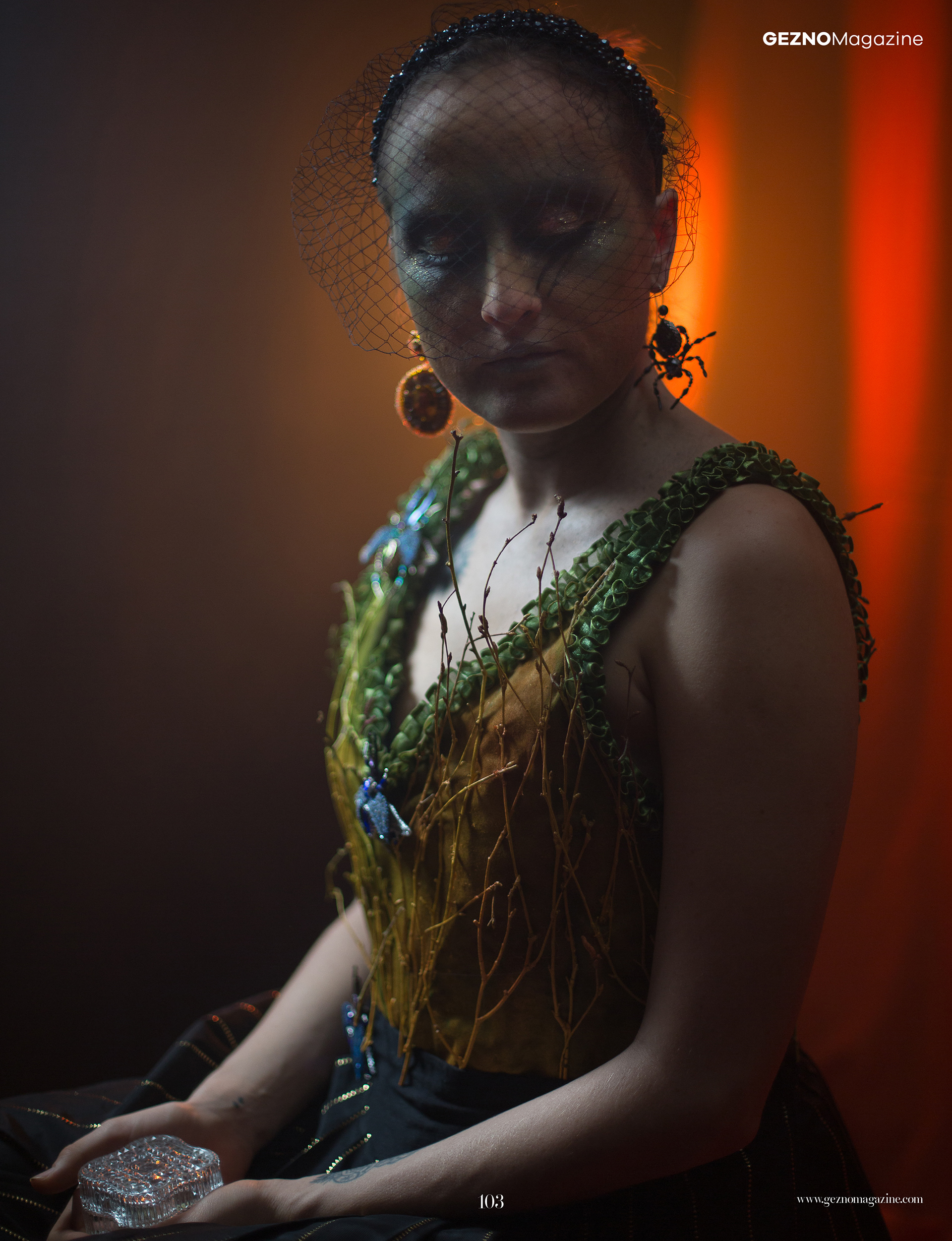Dress/Headpeace/Photo/Concept: Elimel Art, Jewelry: Marika Pavluss