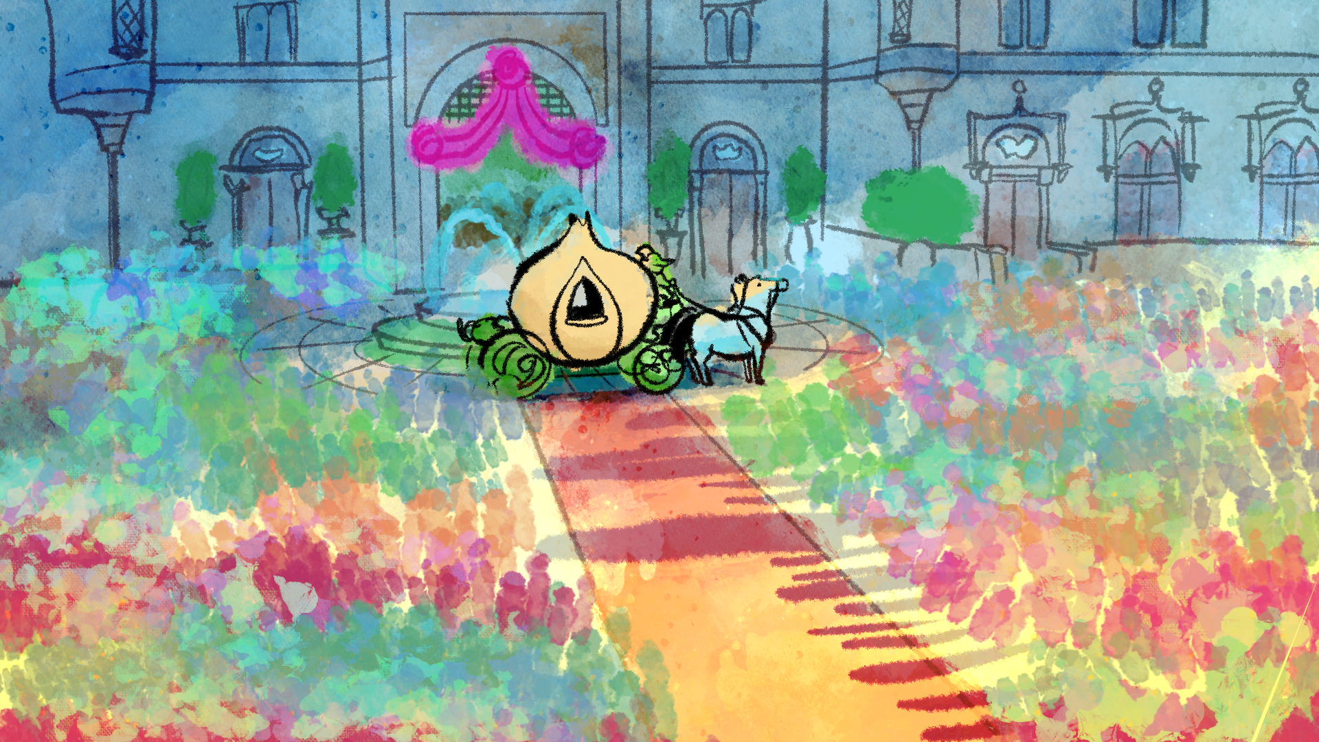 Background I created for my segment in "Shrek 2 Retold."