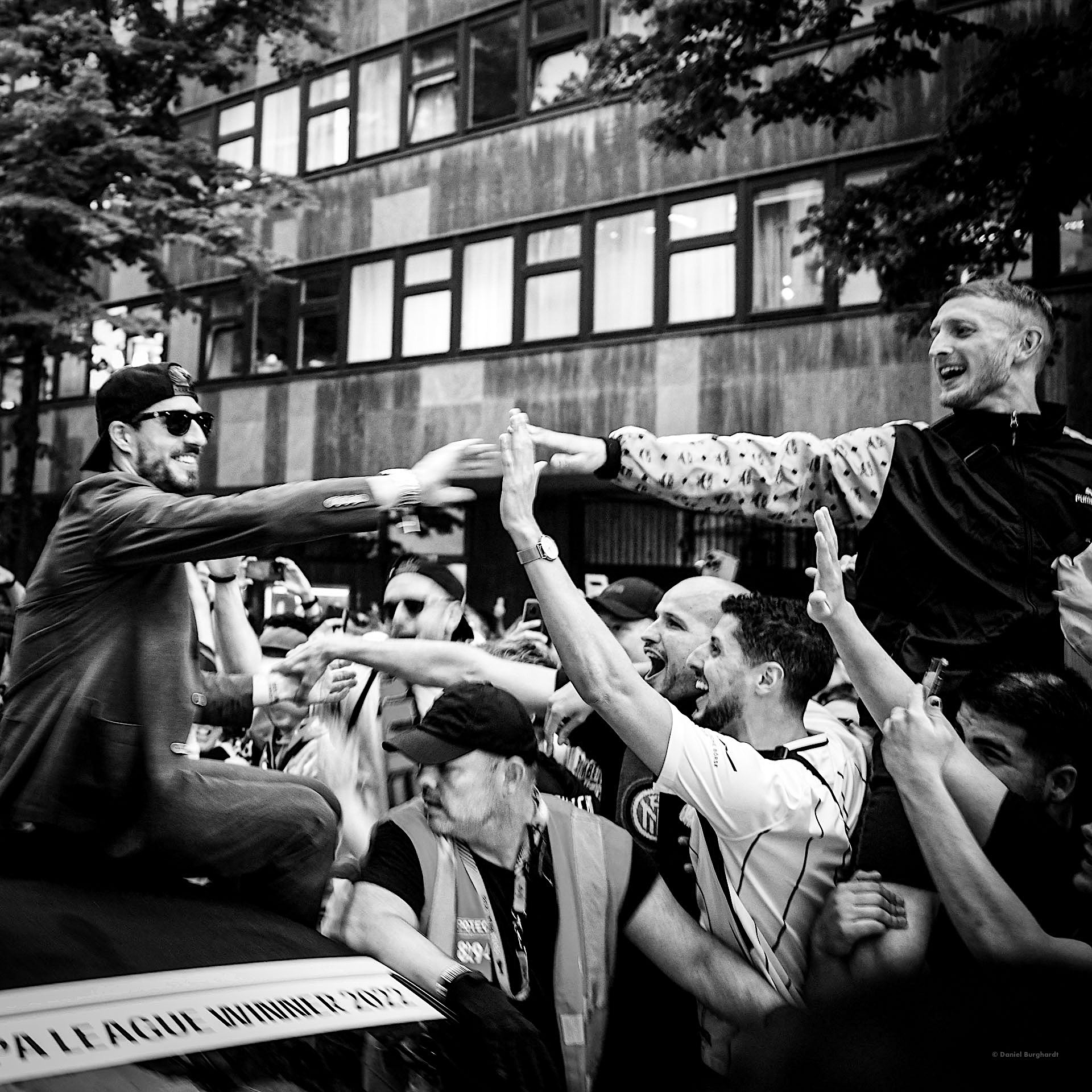 Goalkeeper Kevin Trapp and Eintracht Frankfurt Fans, Frankfurt City