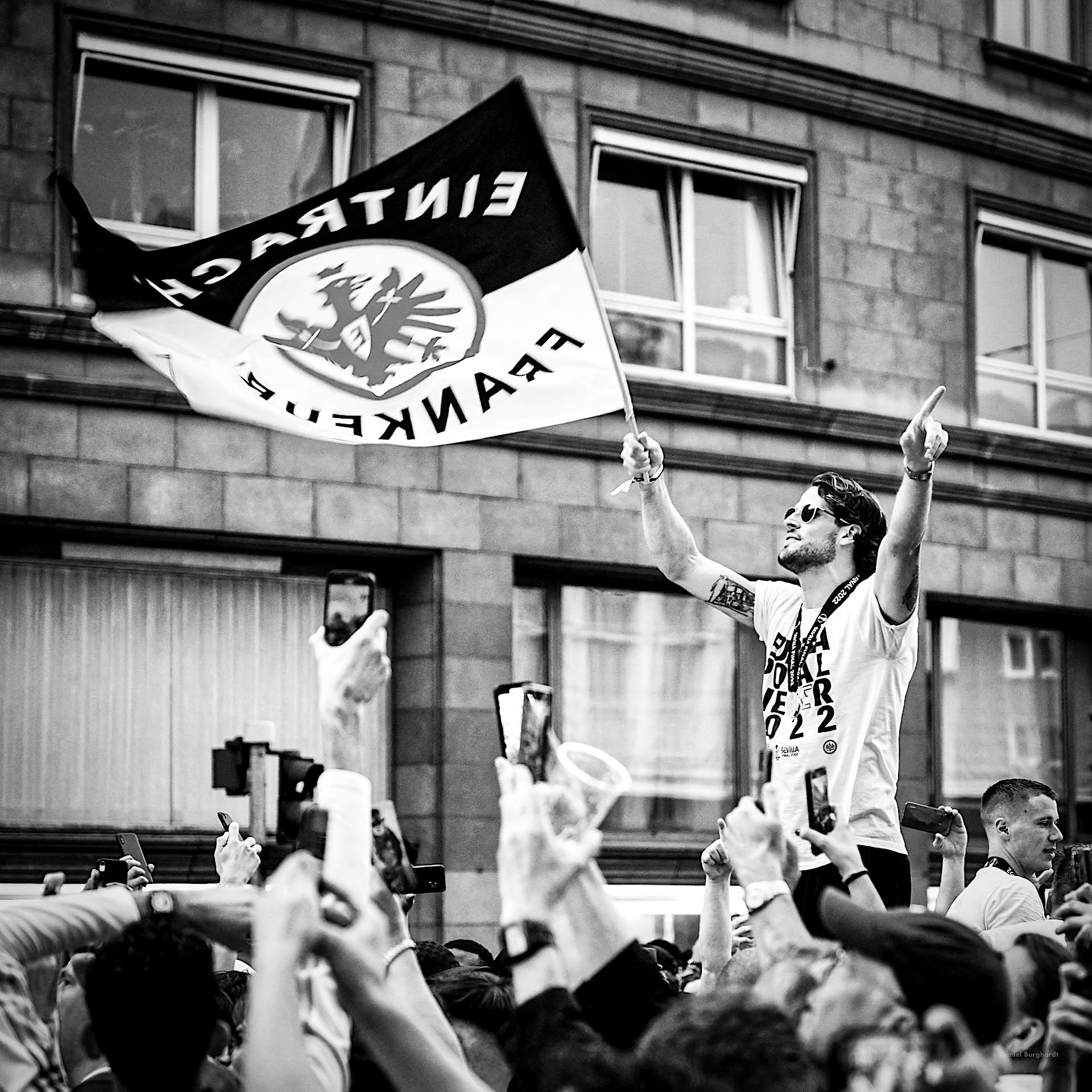 Europa League 2022 Winner Goncalo Paciencia, Frankfurt City