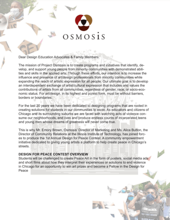Project Osmosis DFP leaflet intro, 2020