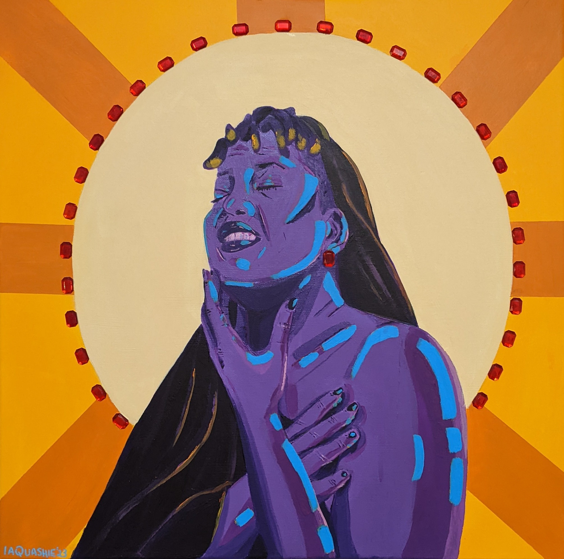 High Priestess, 24x24" MM, 2023