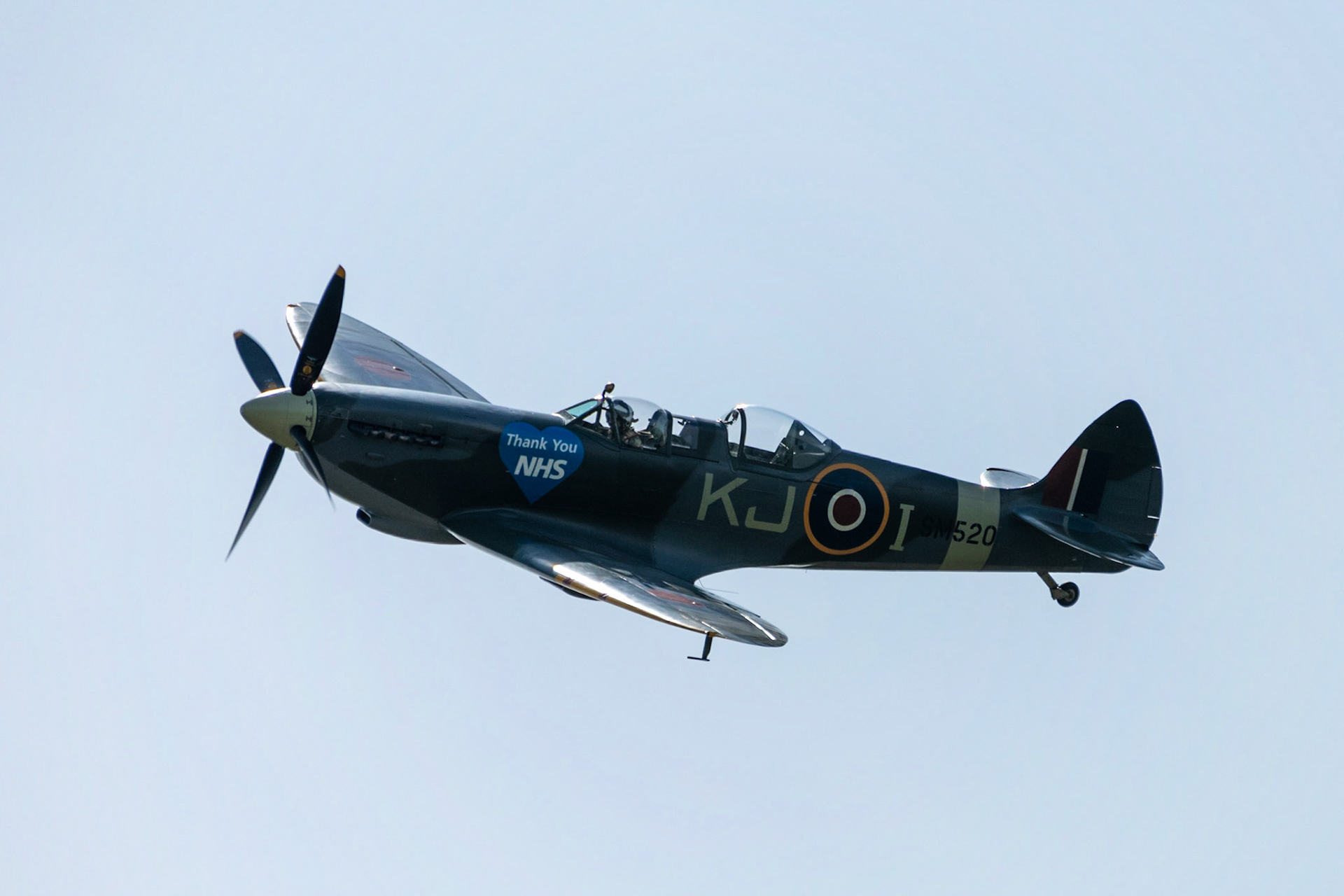 Spitfire Flypast VE Day 2020