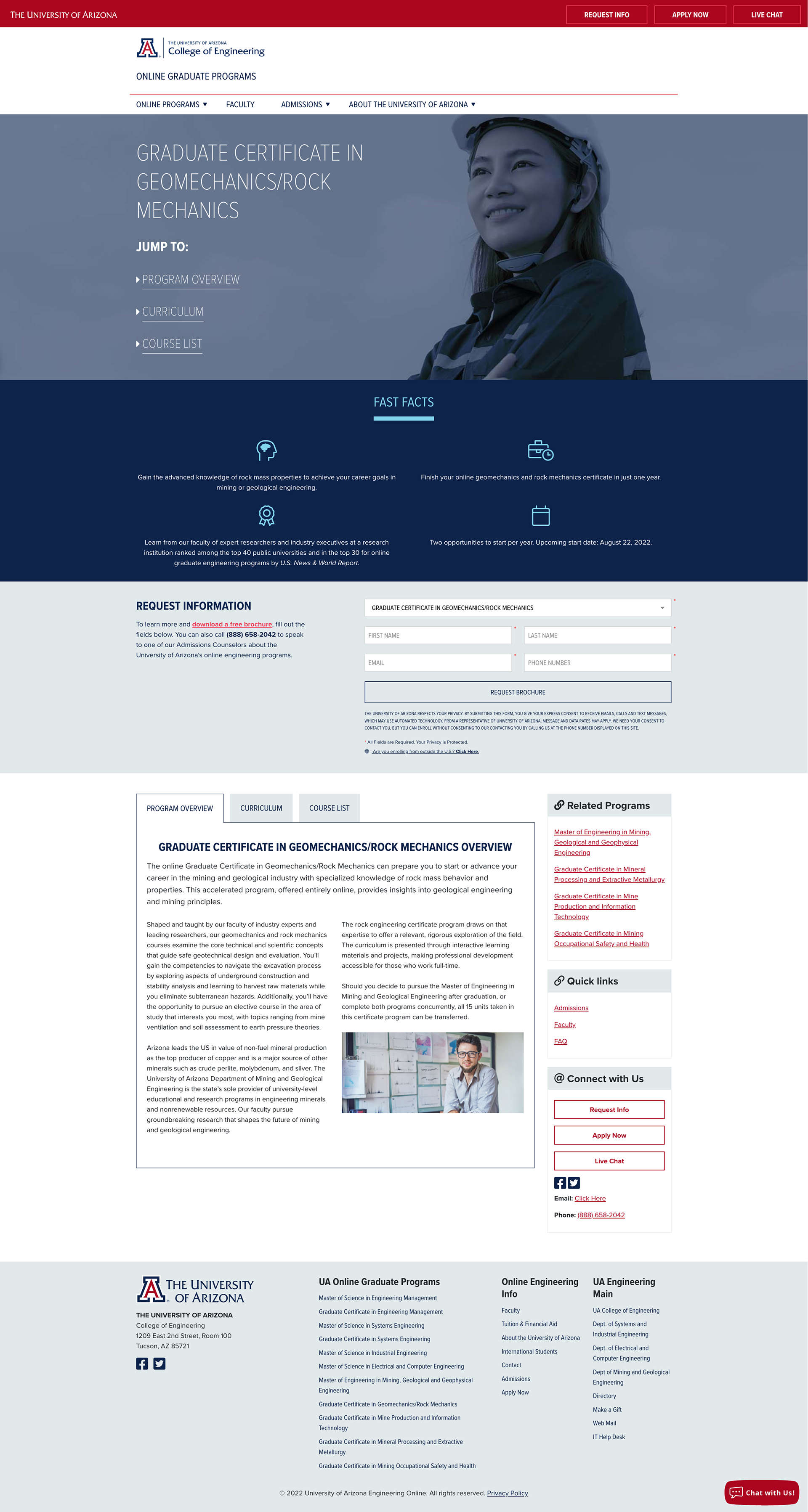 Program subpage