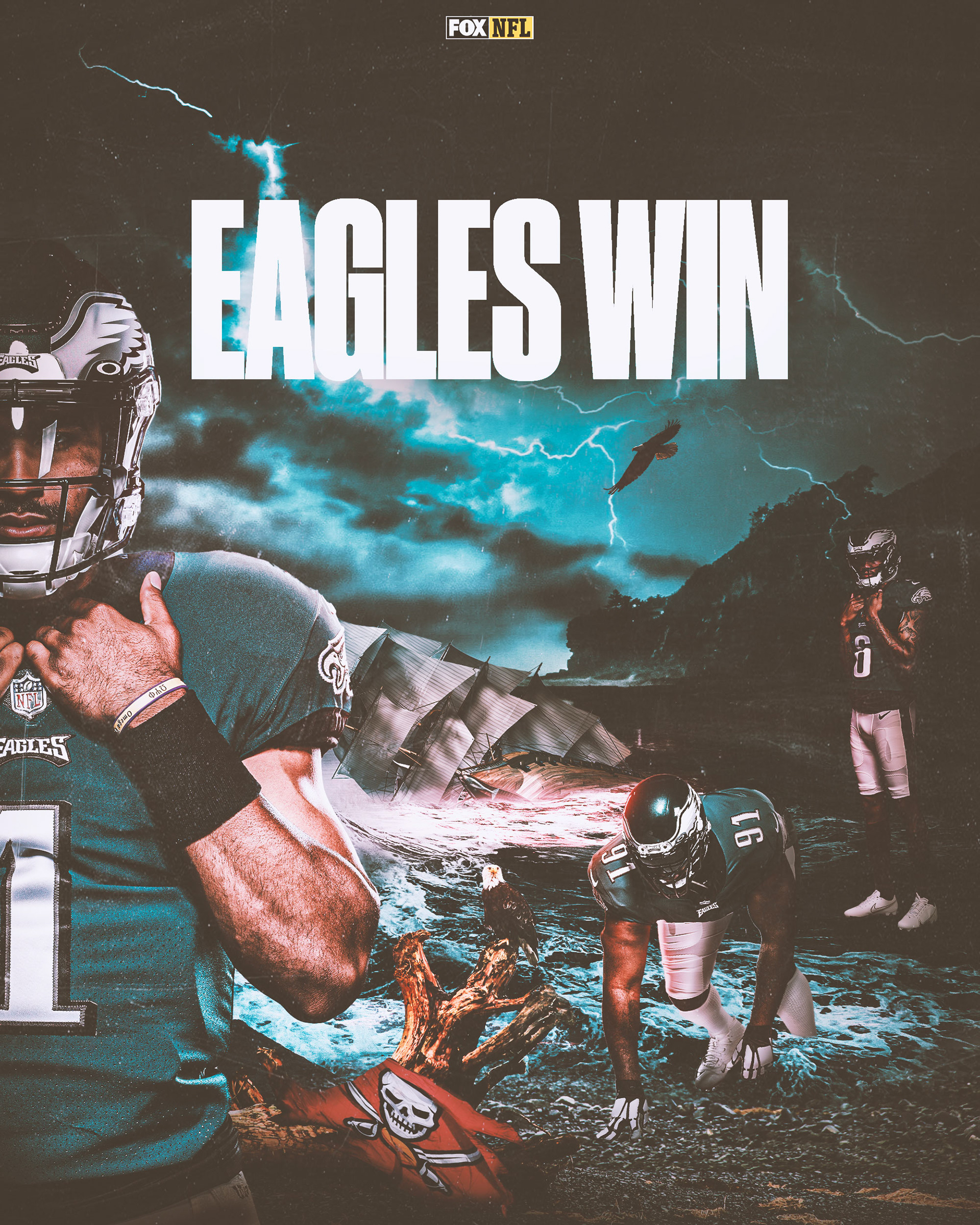 Eagles playoff win art against Tampa Bay | Jan. 16, 2022 | The Eagles lost 15-31 in the Wild Card