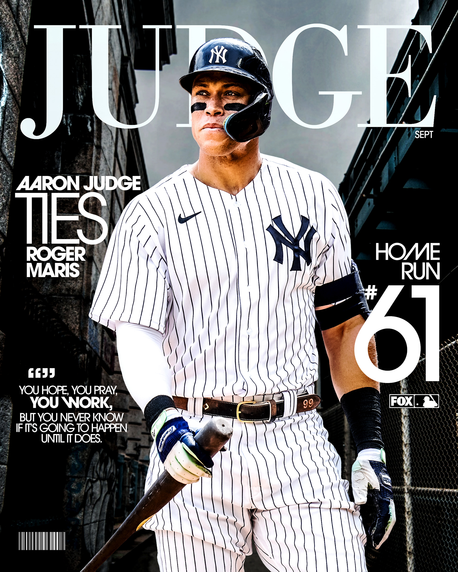 Sept. 28 | Aaron Judge ties Roger Maris' AL Home Run record with his 61st of the season