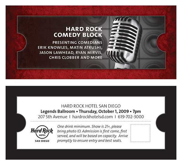 Ticket - Front and Back