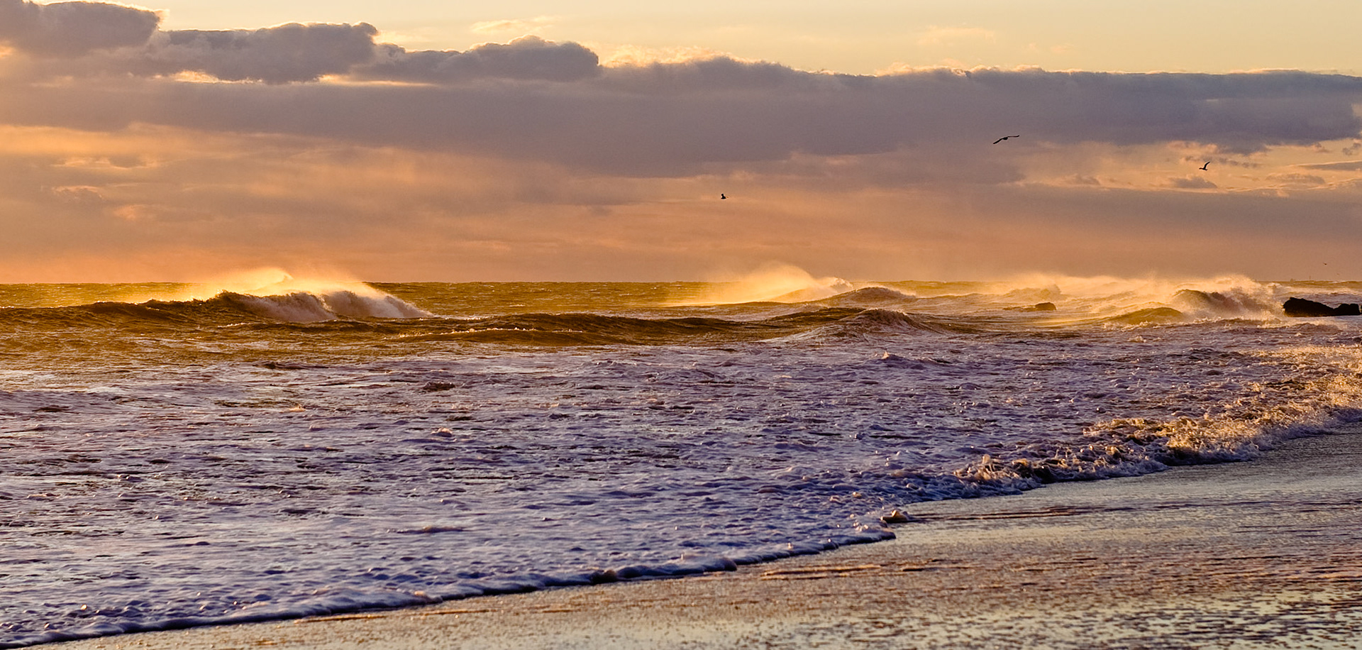 DECEMBER 28, 2009 - Long Beach, NY, USA - A wind-blown beach and ocean on Long Island. - IMAGE © Andy Herbick 2009 | www.andyherbickphotography.com - ALL RIGHTS RESERVED.