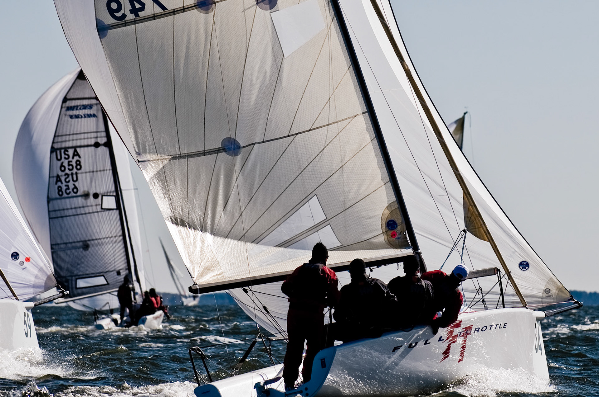 OCTOBER 29, 2008 - ANNAPOLIS, MD, USA - Day 2 of the 2008 Melges 24 North American Championships on the Chesapeake Bay. - IMAGE © ANDY HERBICK 2008 | www.andyherbickphotography.com - ALL RIGHTS RESERVED.