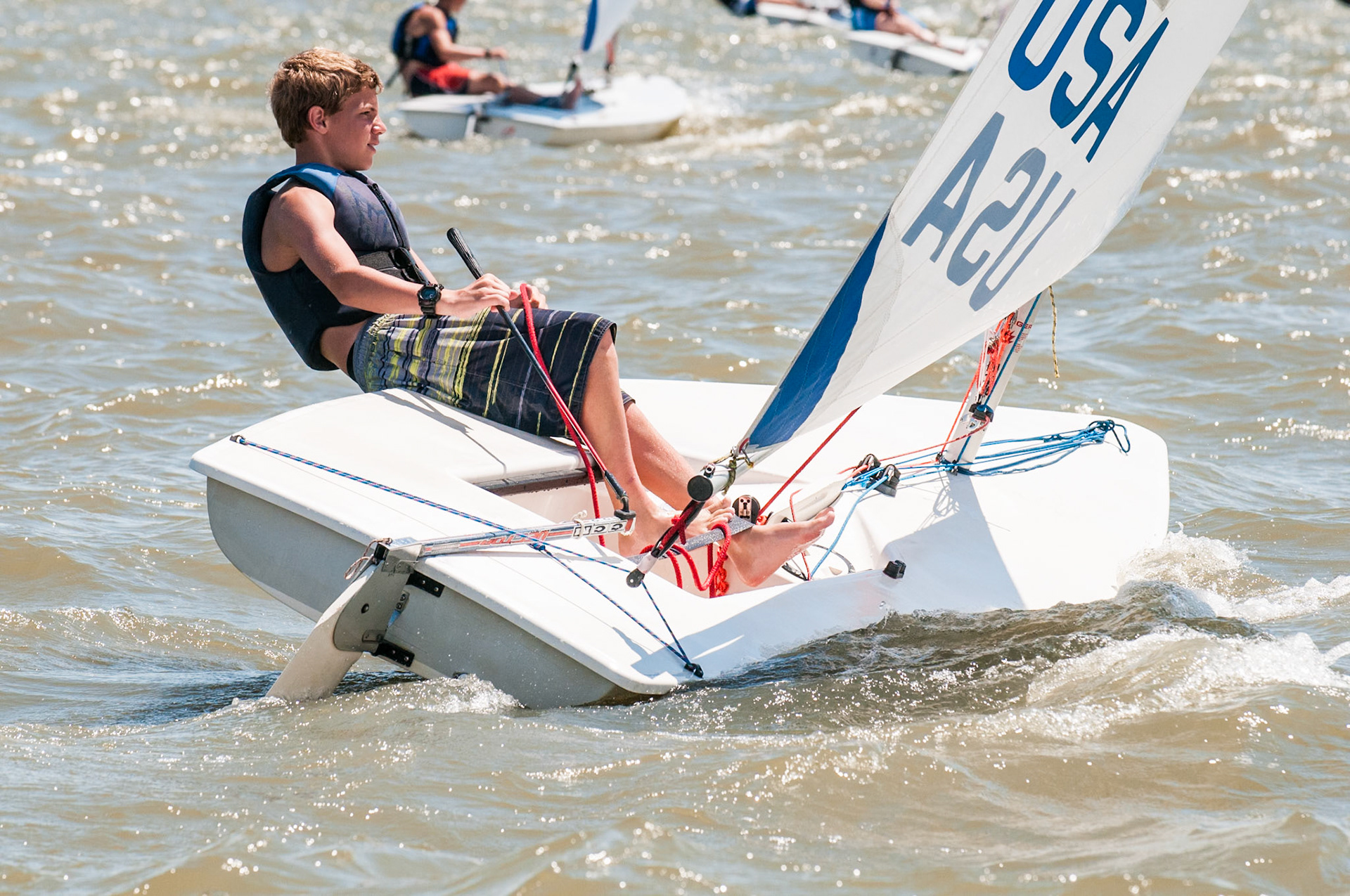JUNE 29, 2013 - Baltimore, MD, USA - The 2013 Junior Olympics Festival - Chesapeake Bay Open at Baltimore County Sailing Center. - IMAGE © 2013 Andy Herbick | www.andyherbickphotography.com - ALL RIGHTS RESERVED.
