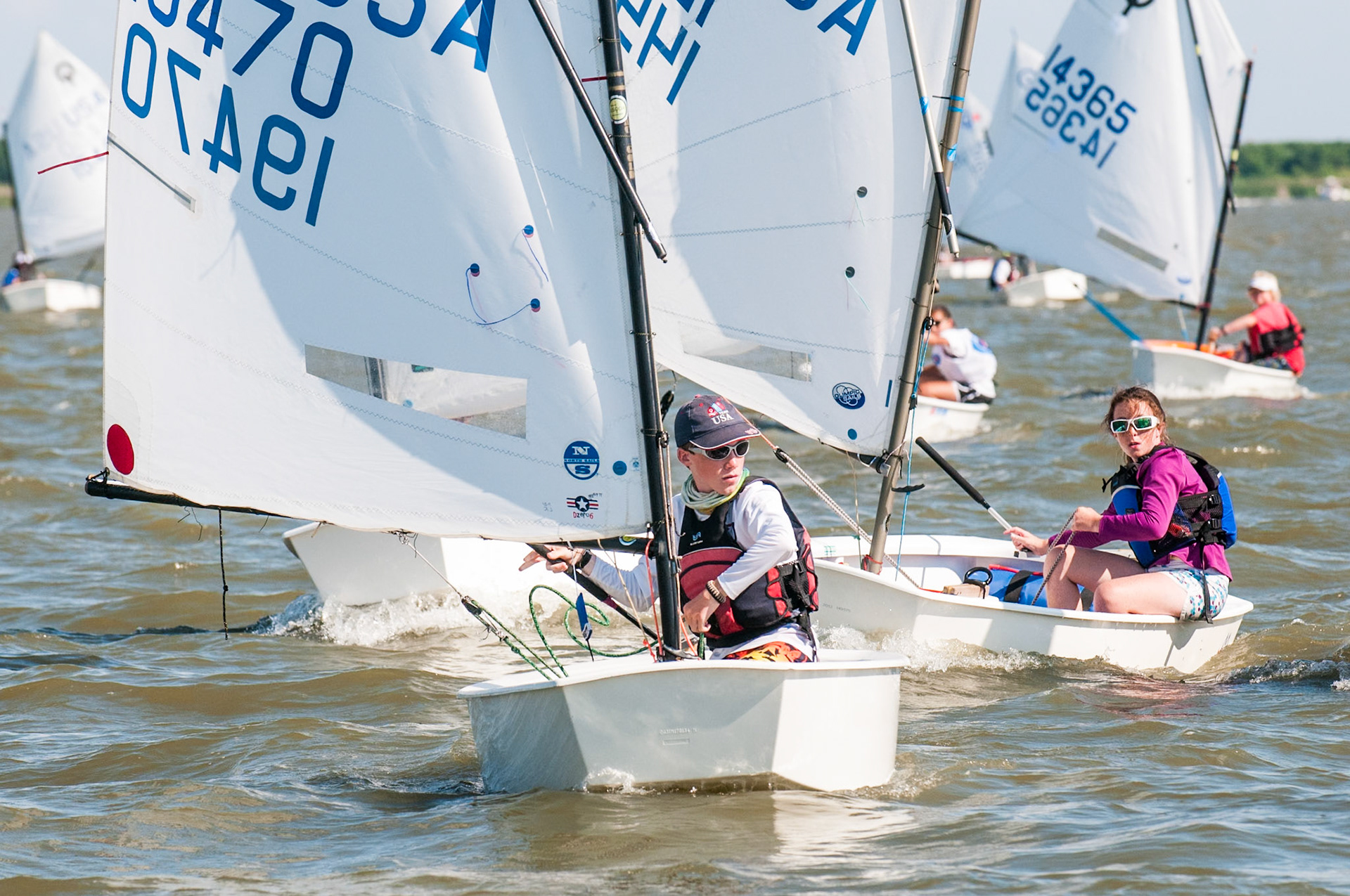 JUNE 29, 2013 - Baltimore, MD, USA - The 2013 Junior Olympics Festival - Chesapeake Bay Open at Baltimore County Sailing Center. - IMAGE © 2013 Andy Herbick | www.andyherbickphotography.com - ALL RIGHTS RESERVED.