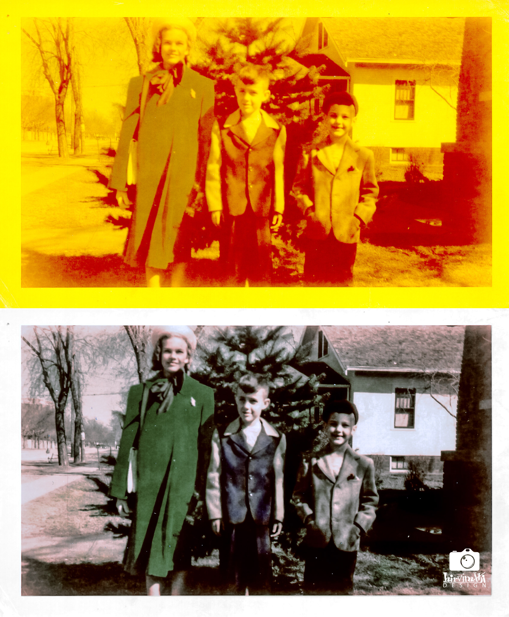 Faded photo repair and re-colourization