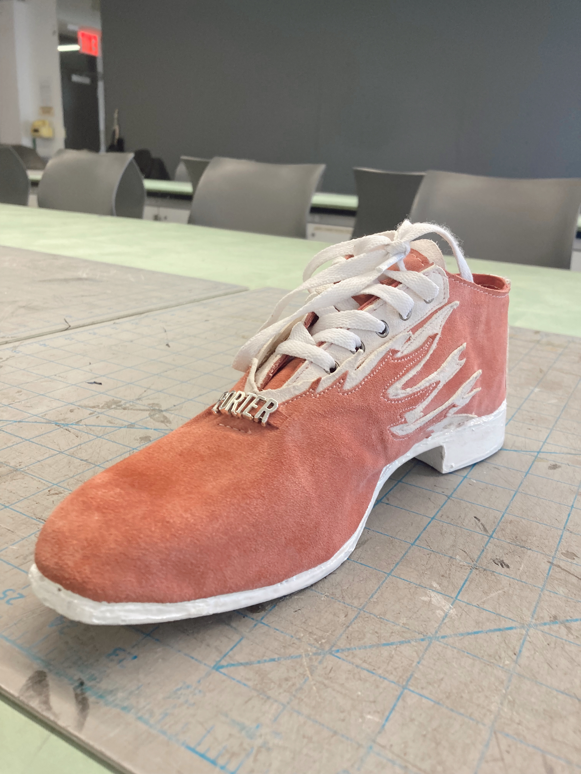 Oxford shoe made with Marc Jacobs suede leather