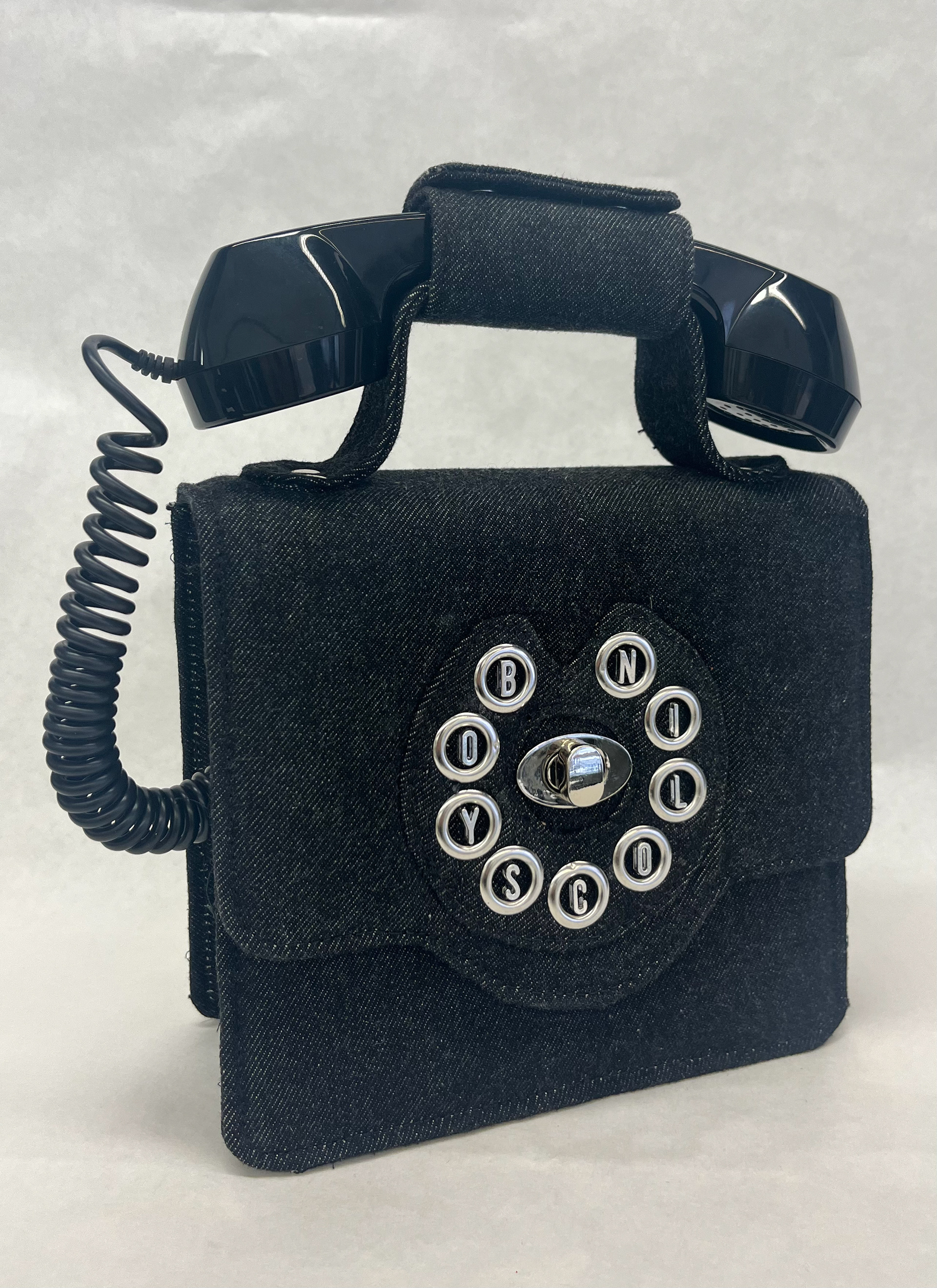 "BOYS COLIN" Rotary Envelope Bag made with recycled denim