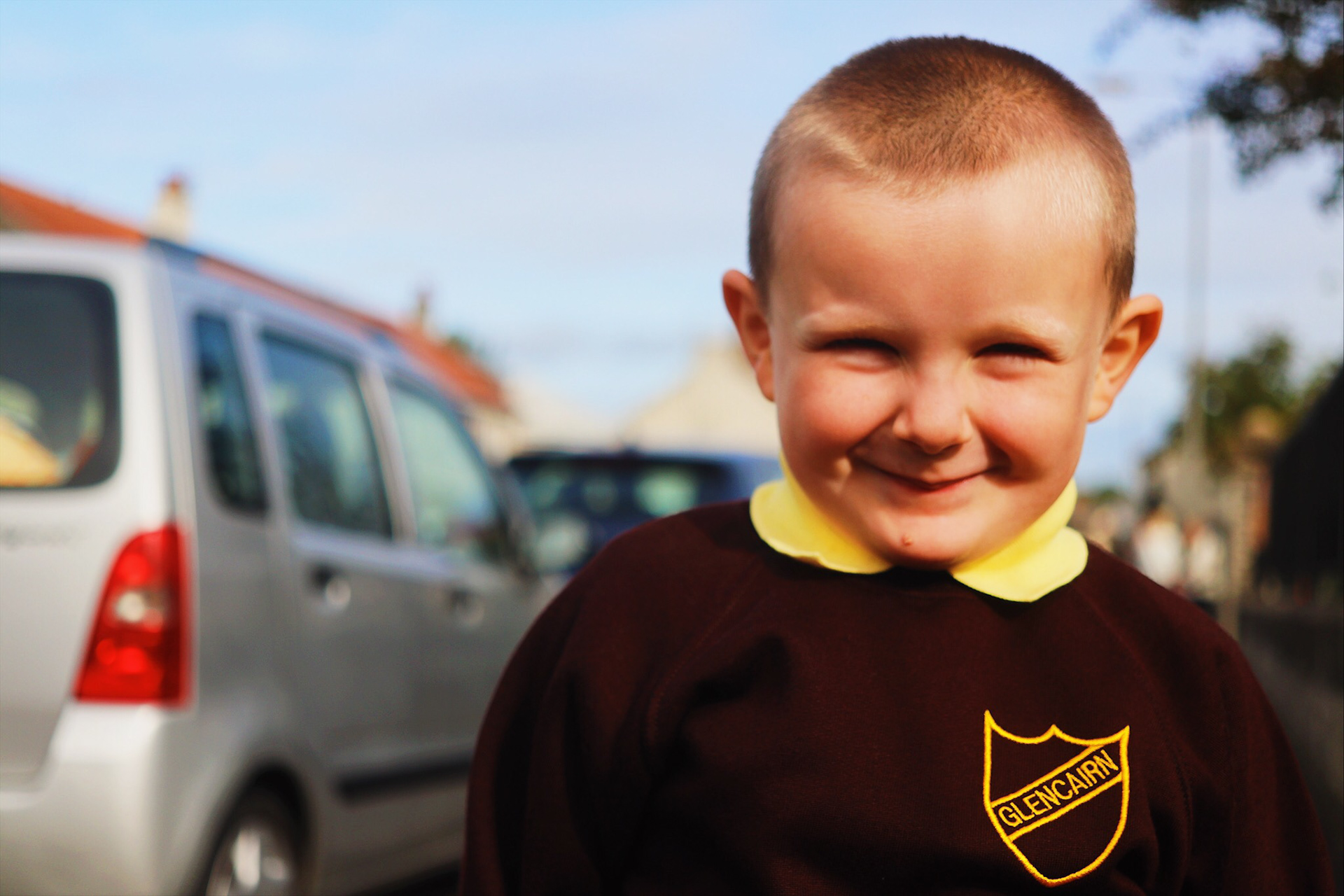 Cj's First Day of School - North Ayrshire, Scotland.