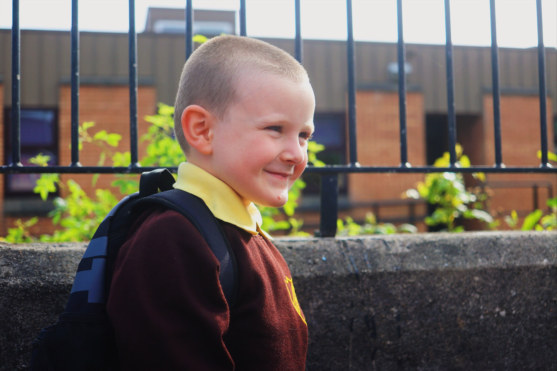 Cj's First Day of School - North Ayrshire, Scotland.