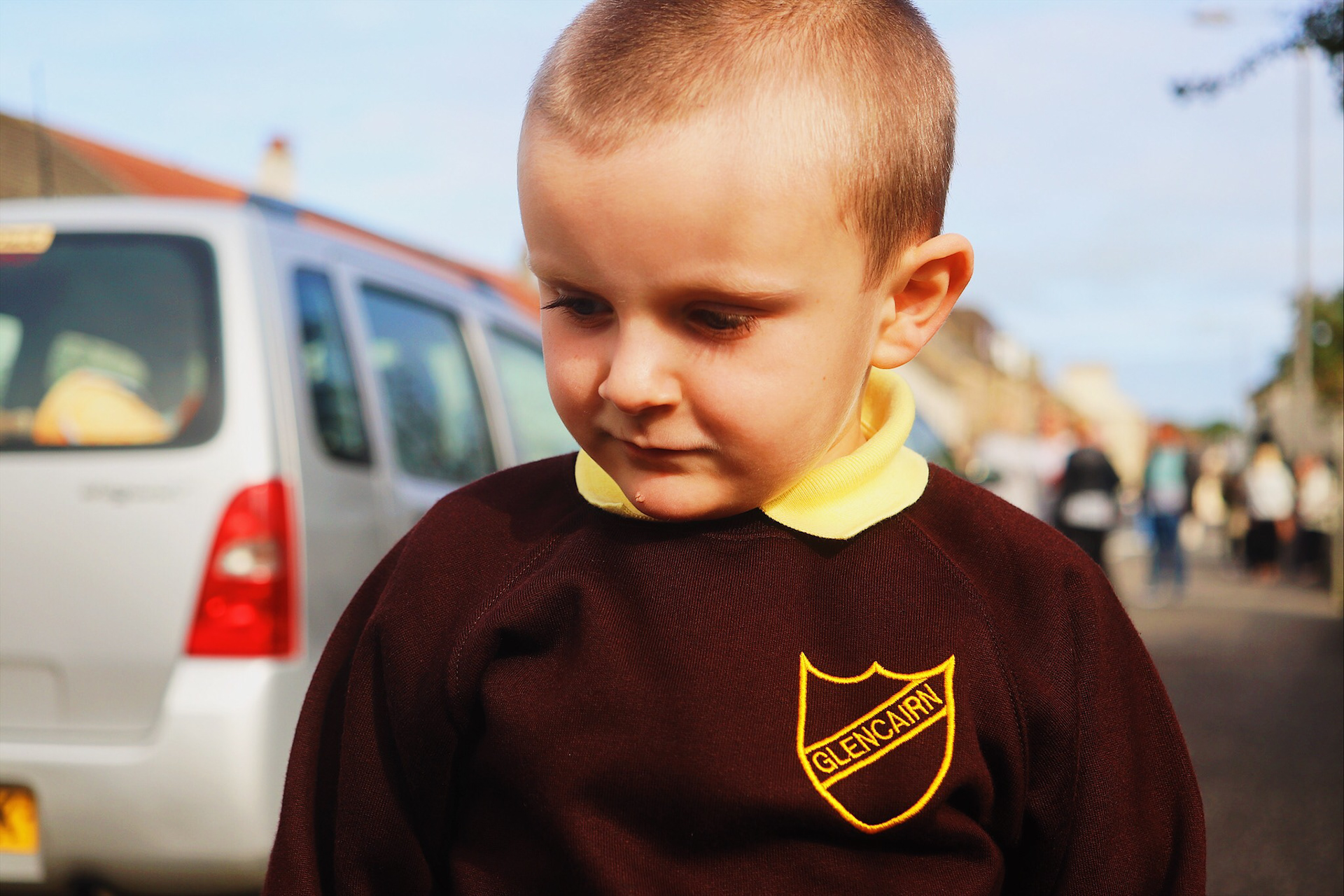 Cj's First Day of School - North Ayrshire, Scotland.