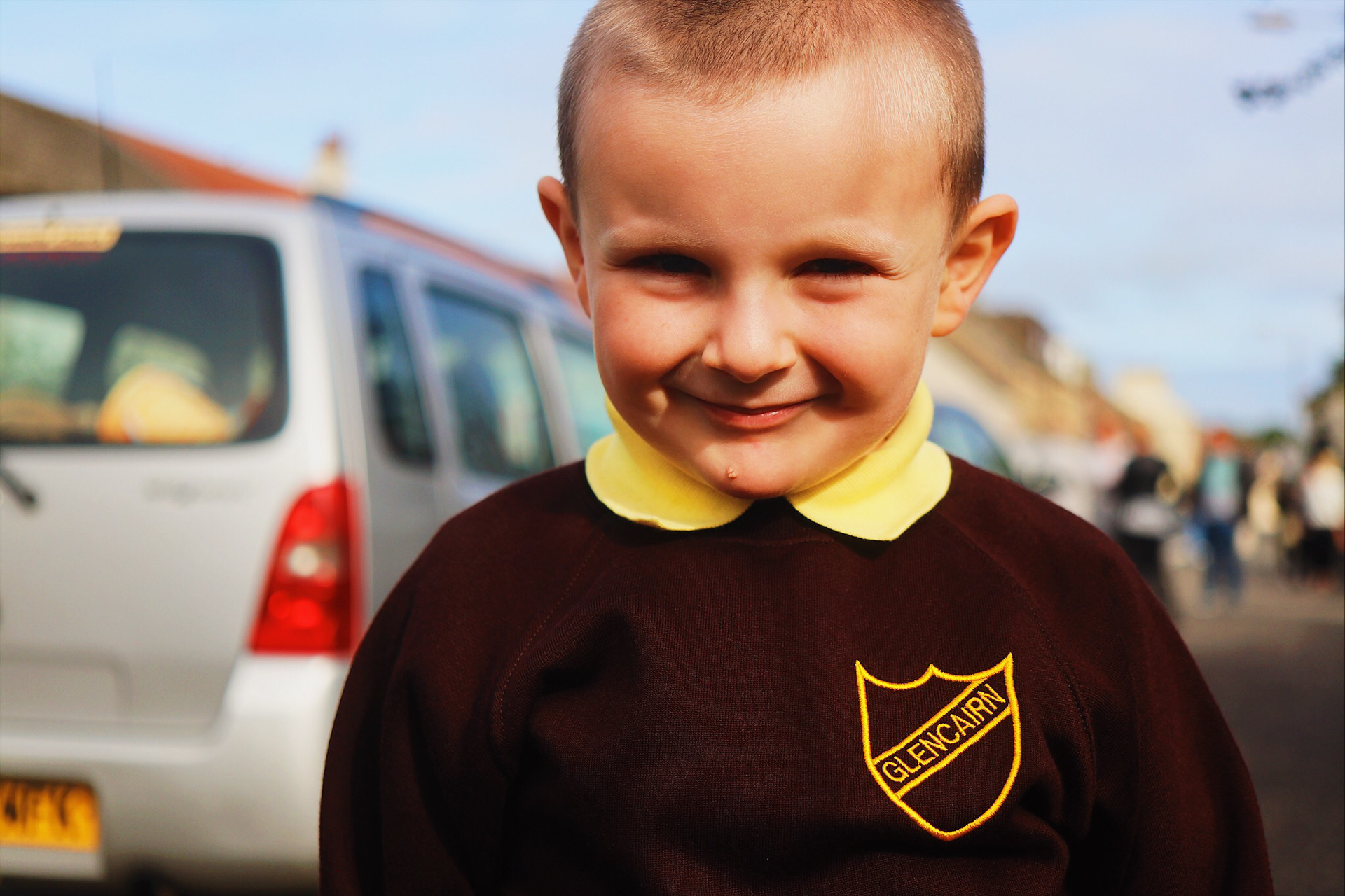 Cj's First Day of School - North Ayrshire, Scotland.