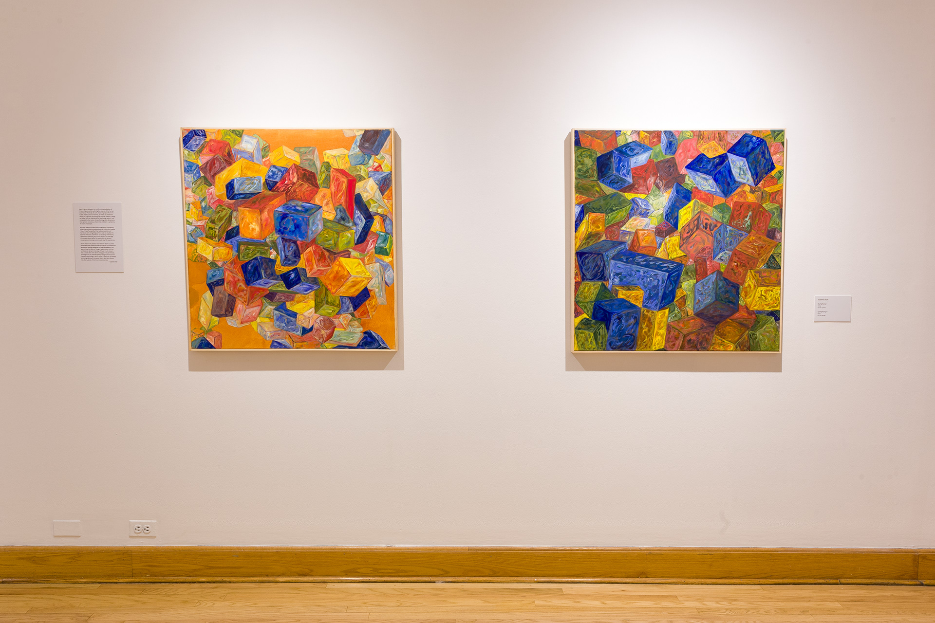 Symphony I and Symphony II, 2024. Oil on Canvas. 34 x 36 inches. 