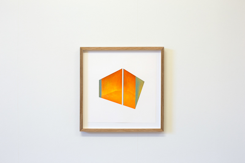 The Feeling of the Instant, 2015. oil pastel on 30 x 30 cm paper