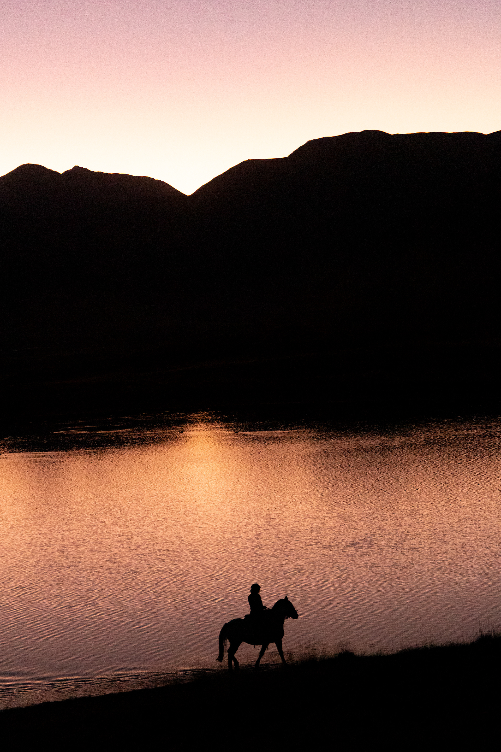 Atardecer por la laguna