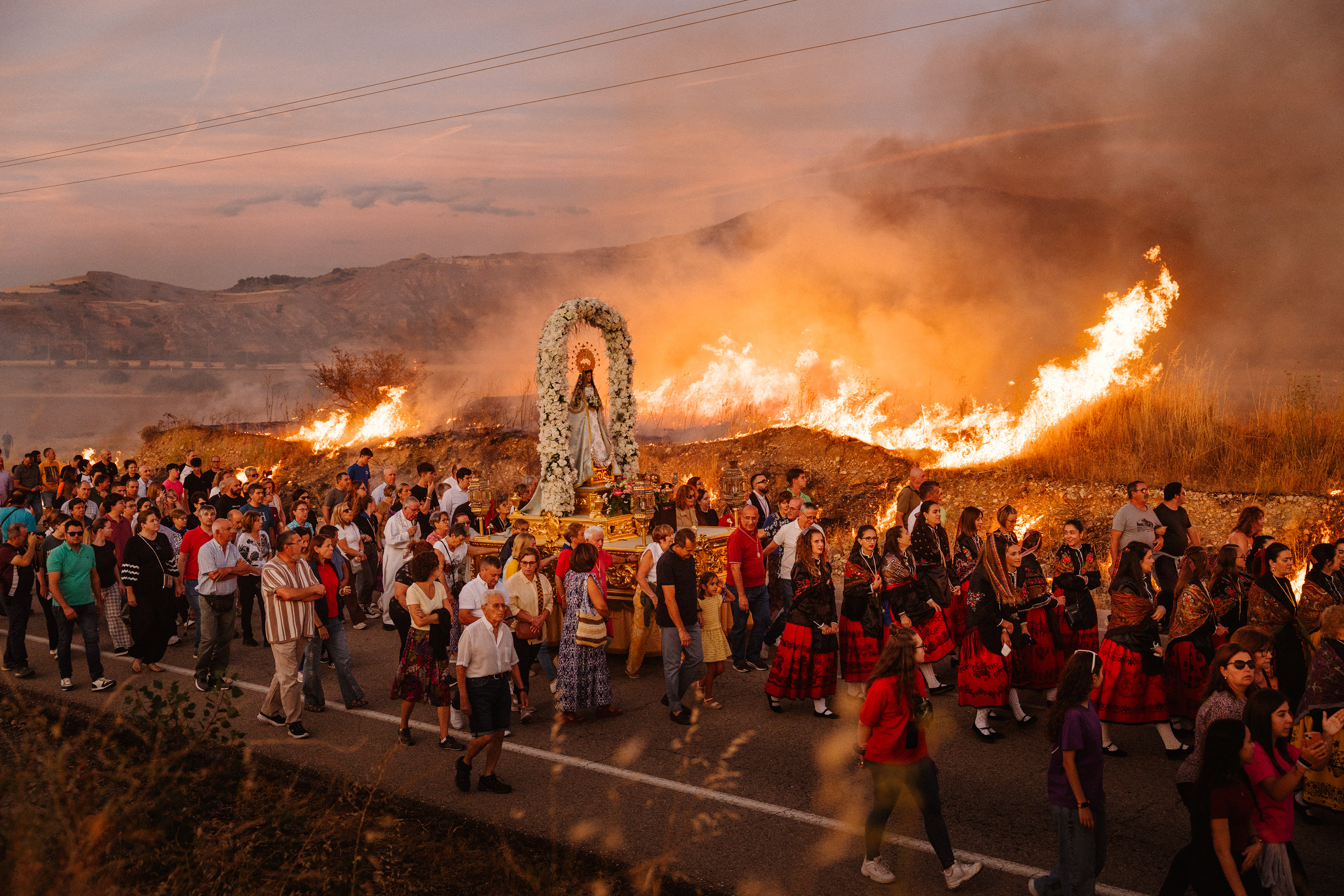 Procesion del Fuego, Humanes, 2025